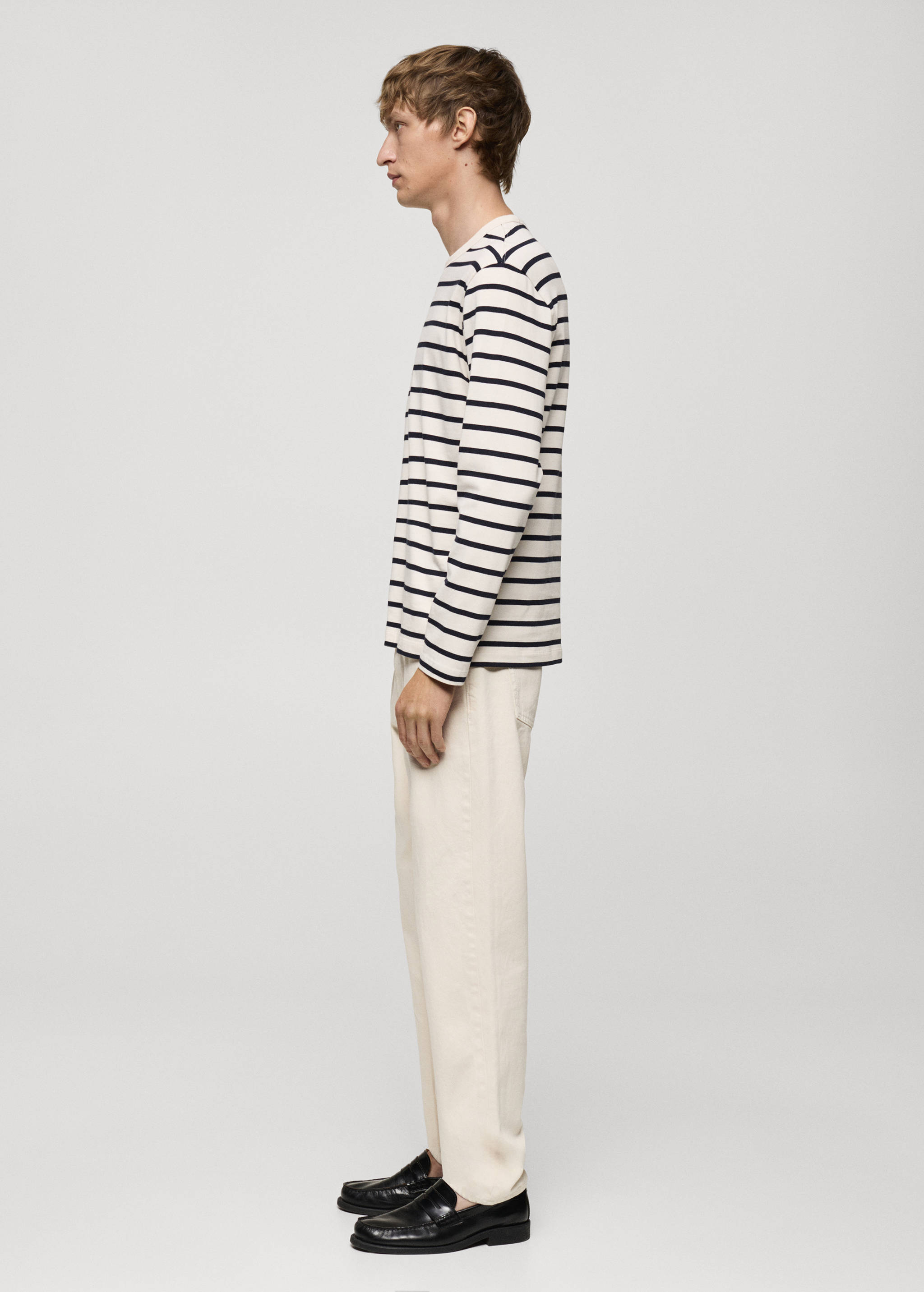 Striped long sleeves t-shirt - Details of the article 2