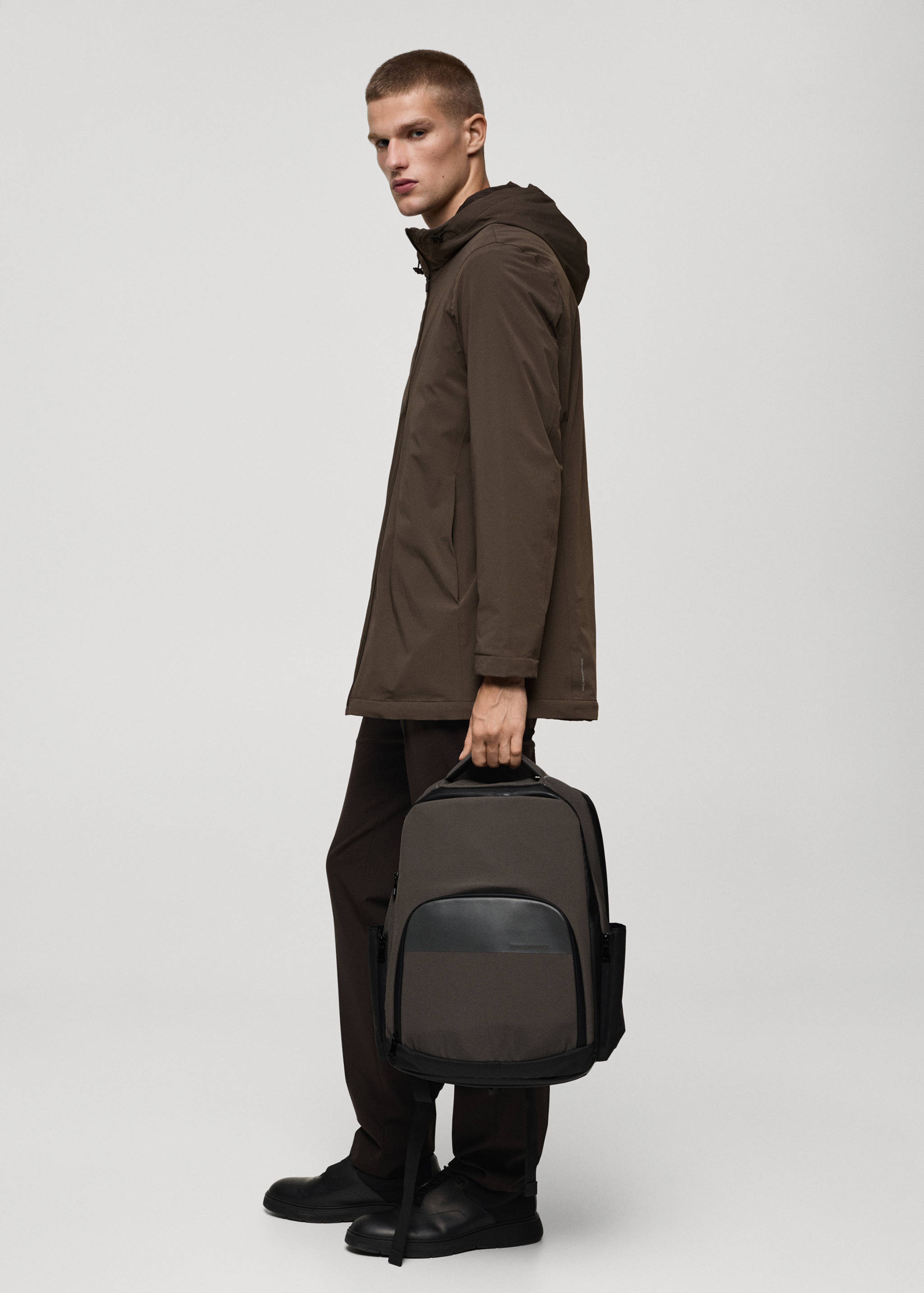 防水USB接口双肩包 - null