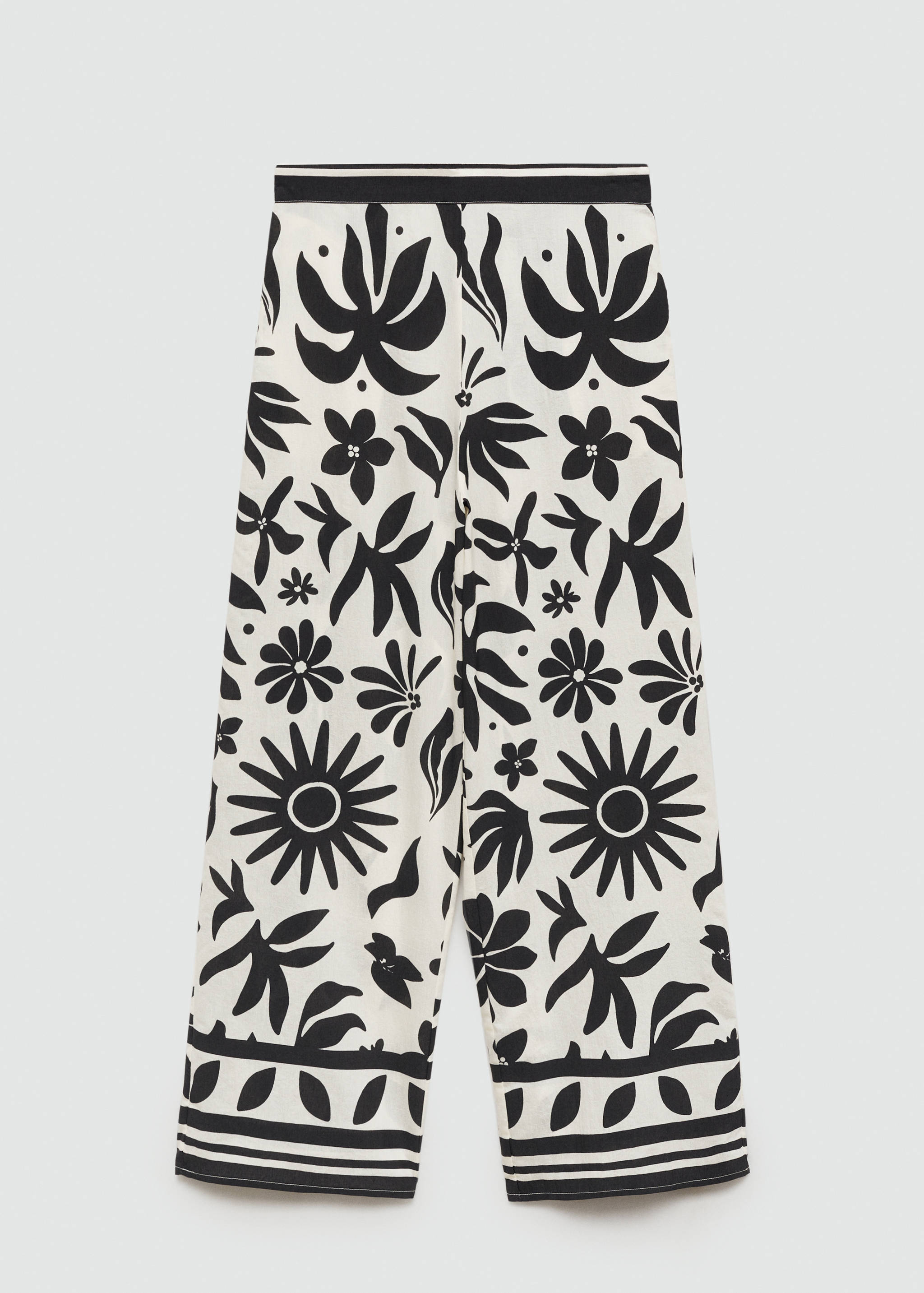 Pantalón wide leg estampado floral - Artículo sin modelo