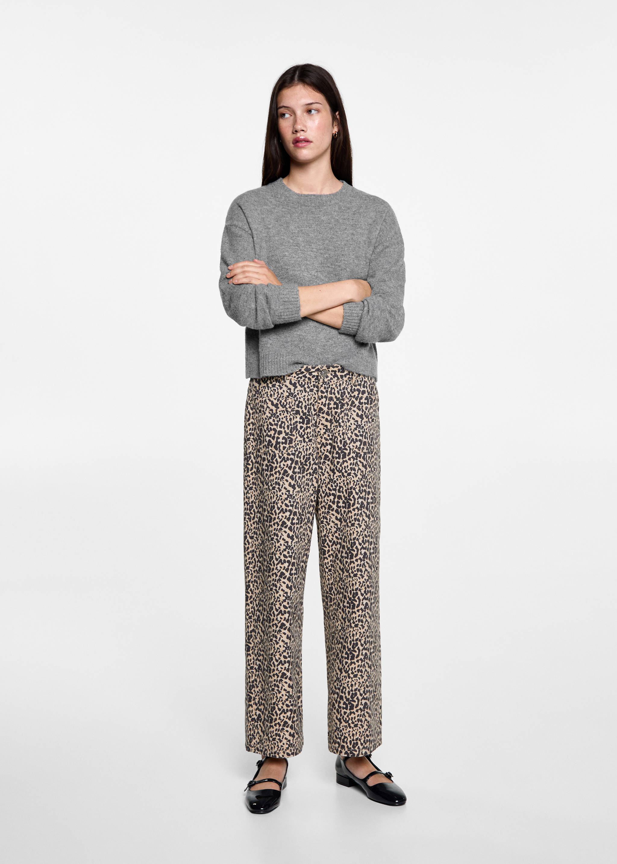 Pantalon droit léopard - Plan général