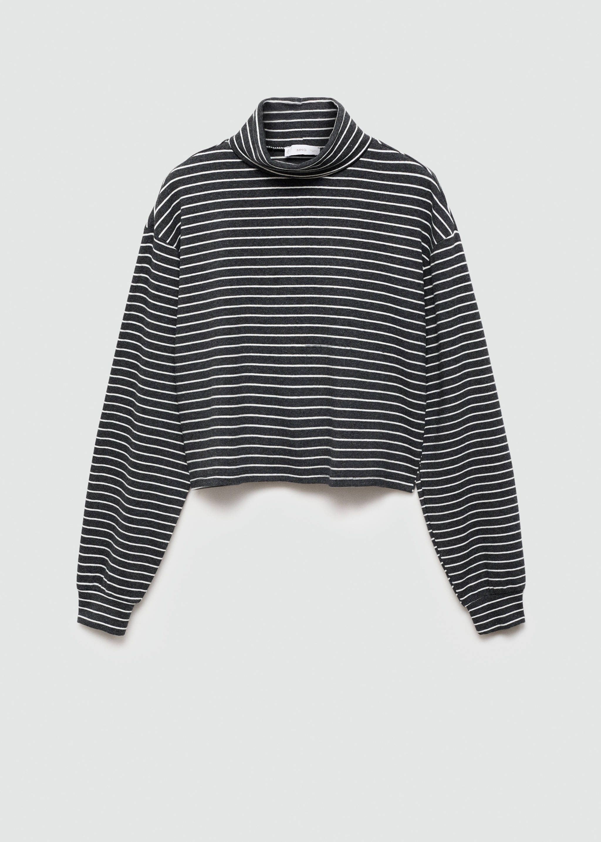 Gestreept T-shirt met col - Artikel zonder model