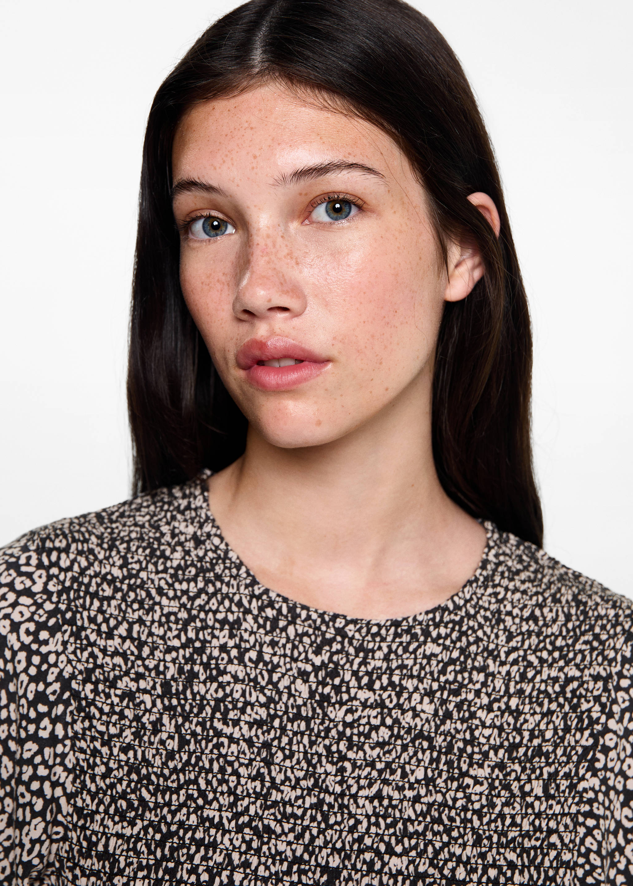 فستان مطبوع بنقشة فهد - تفاصيل المنتج 1