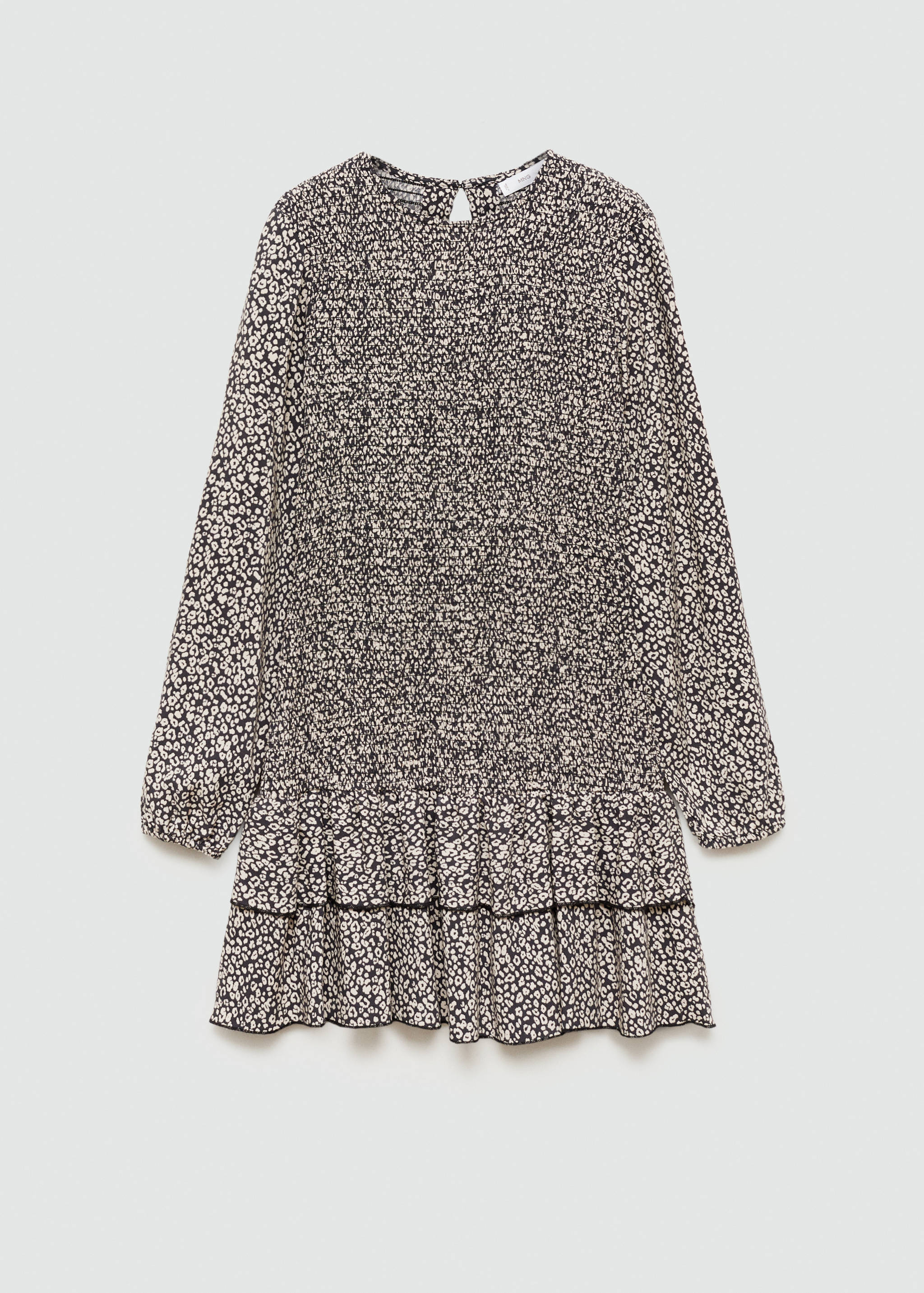 فستان مطبوع بنقشة فهد - منتج دون نموذج