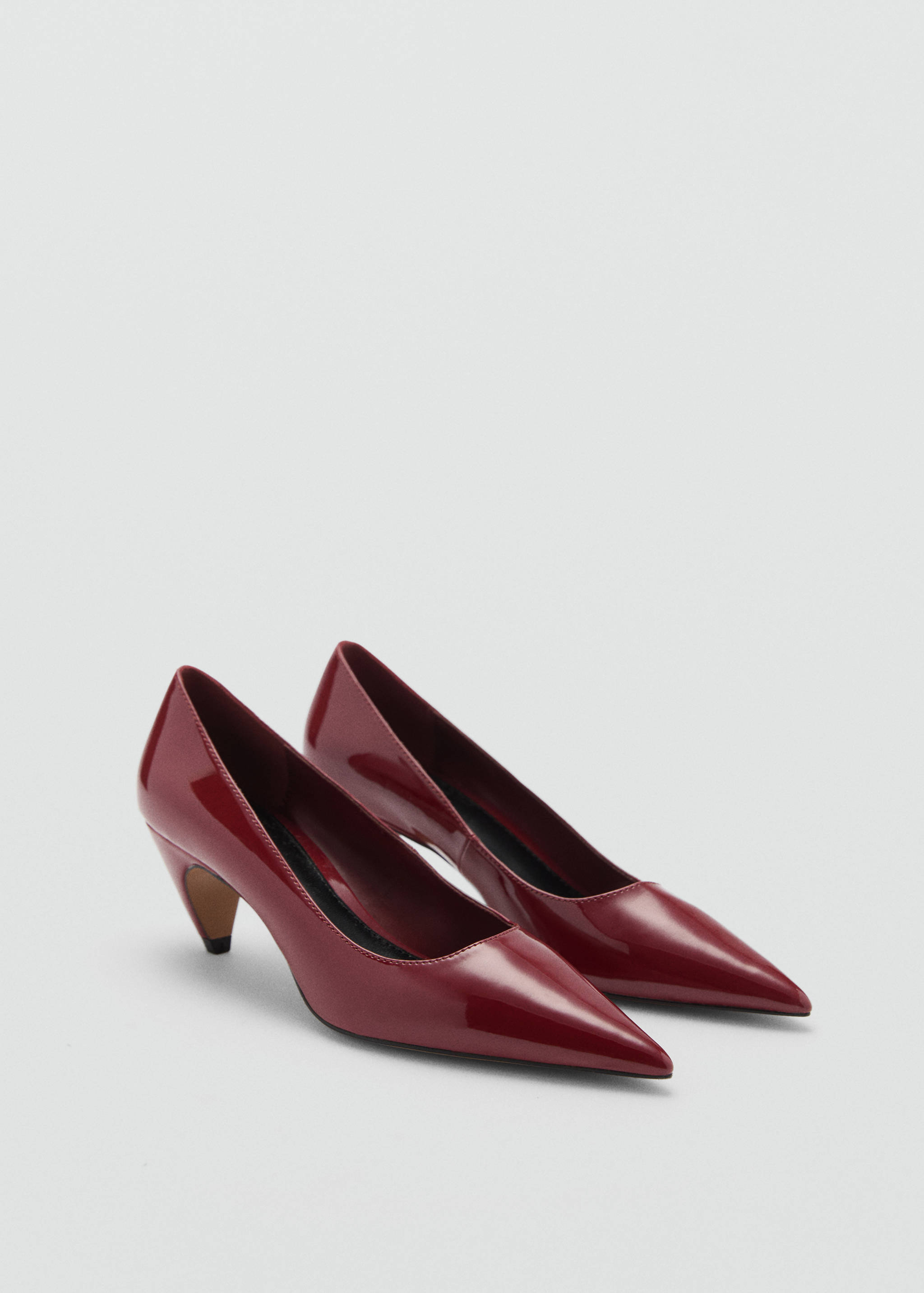 Patent leather heel shoes - Medium plane