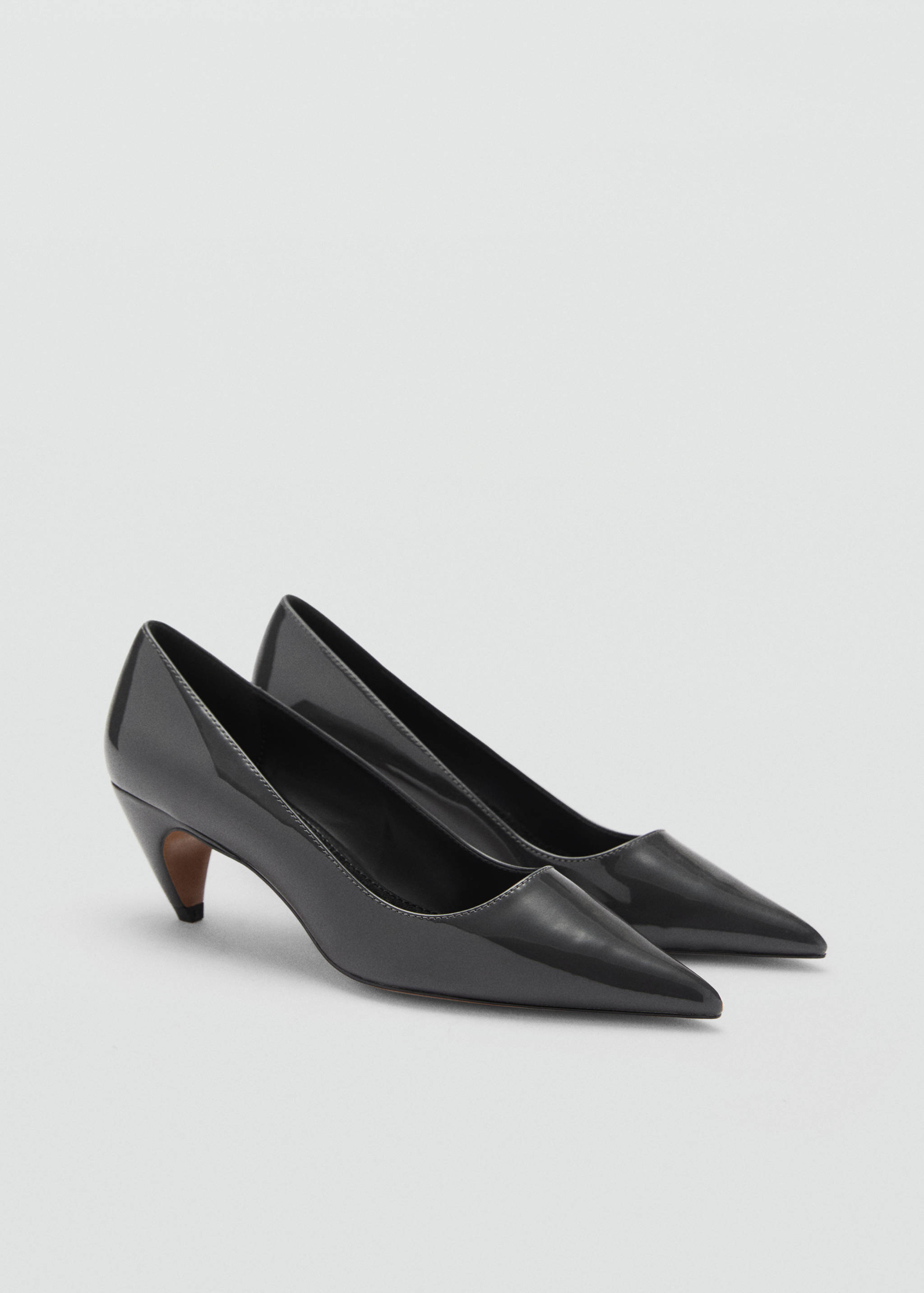 Patent leather heel shoes - Medium plane
