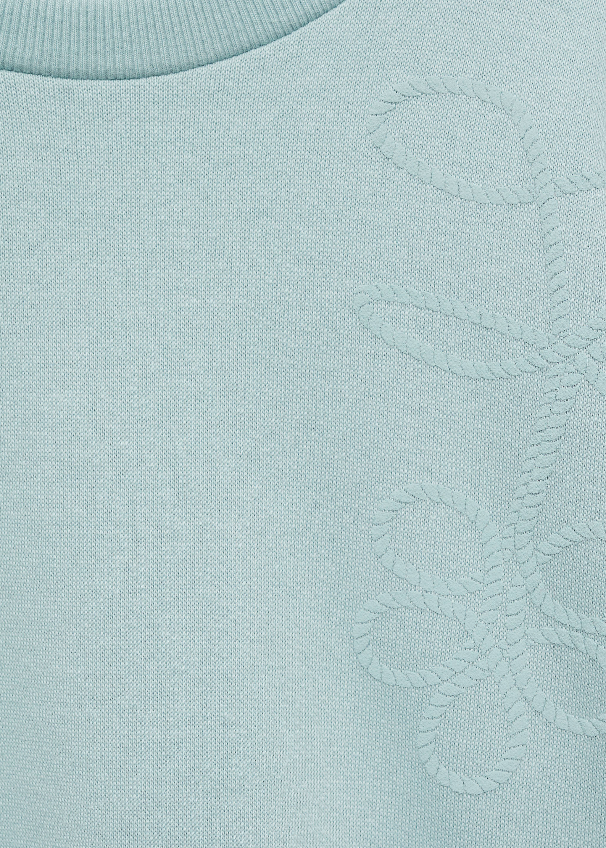 Sudadera algodón detalle bordado - Reverso del artículo