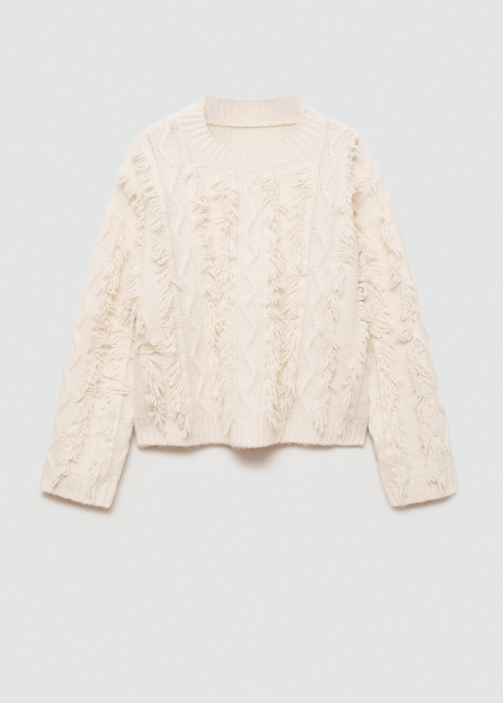 Pull-over maille franges - Article sans modèle