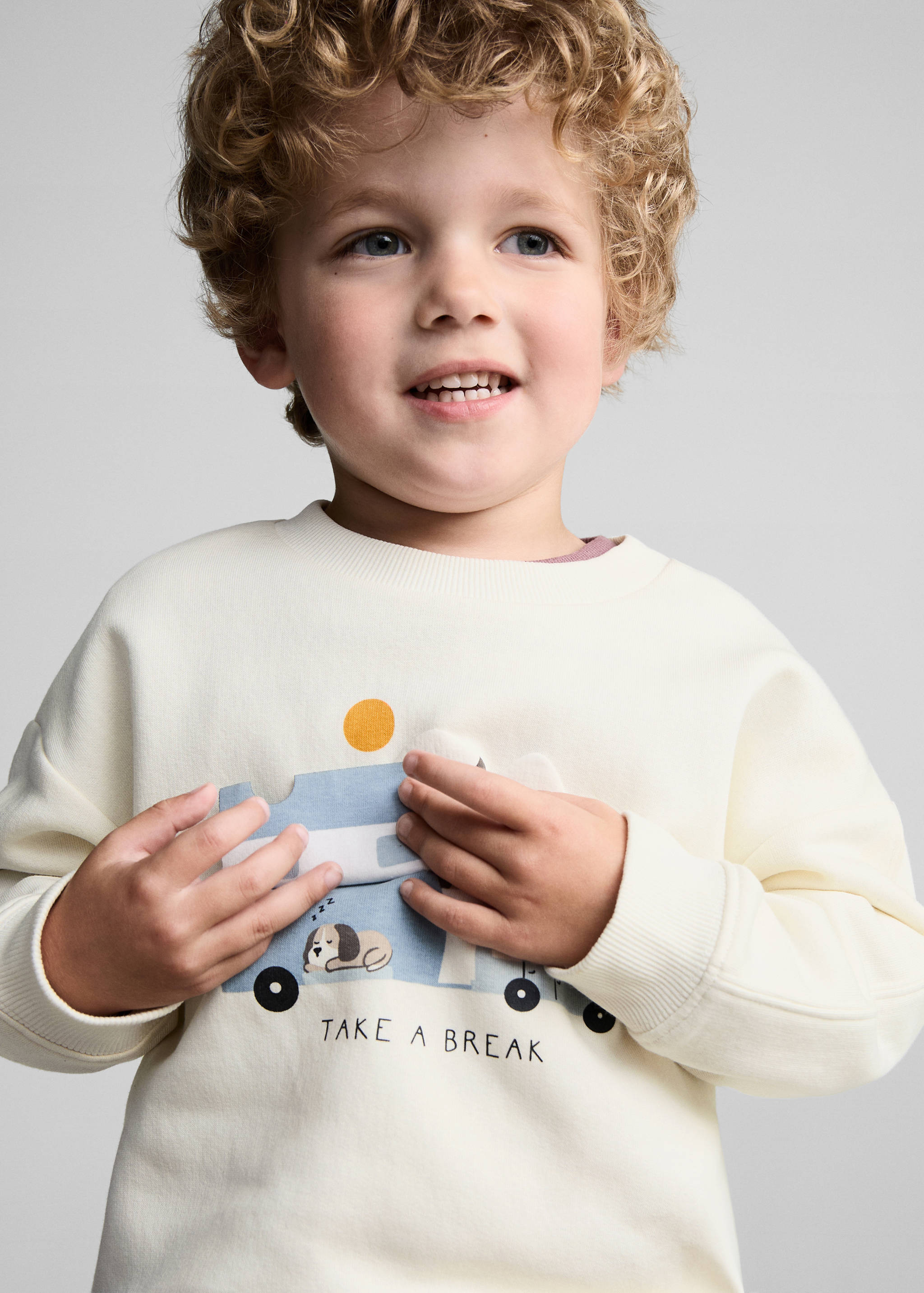 Animal-print sweatshirt - Details of the article 1