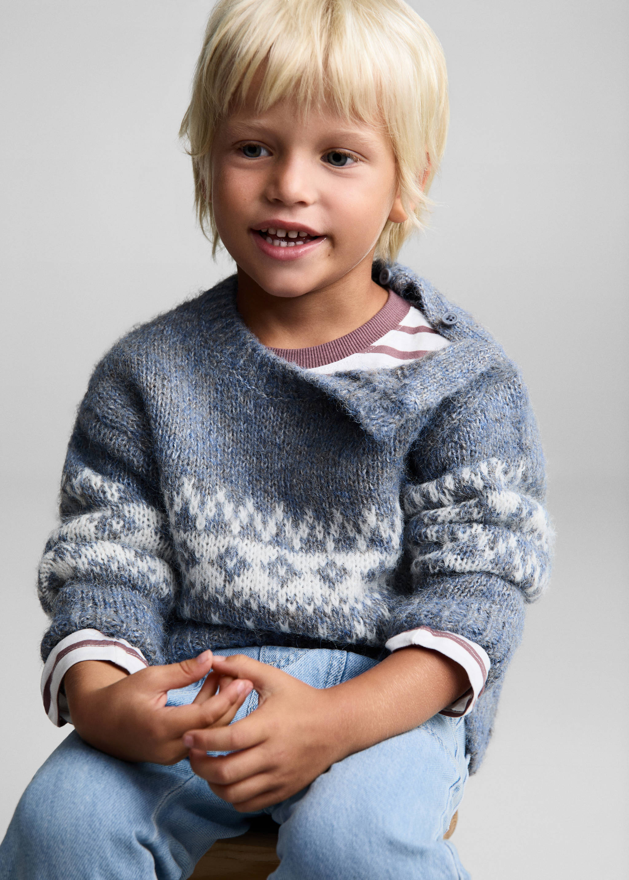 Jacquard knitted sweater - Details of the article 4