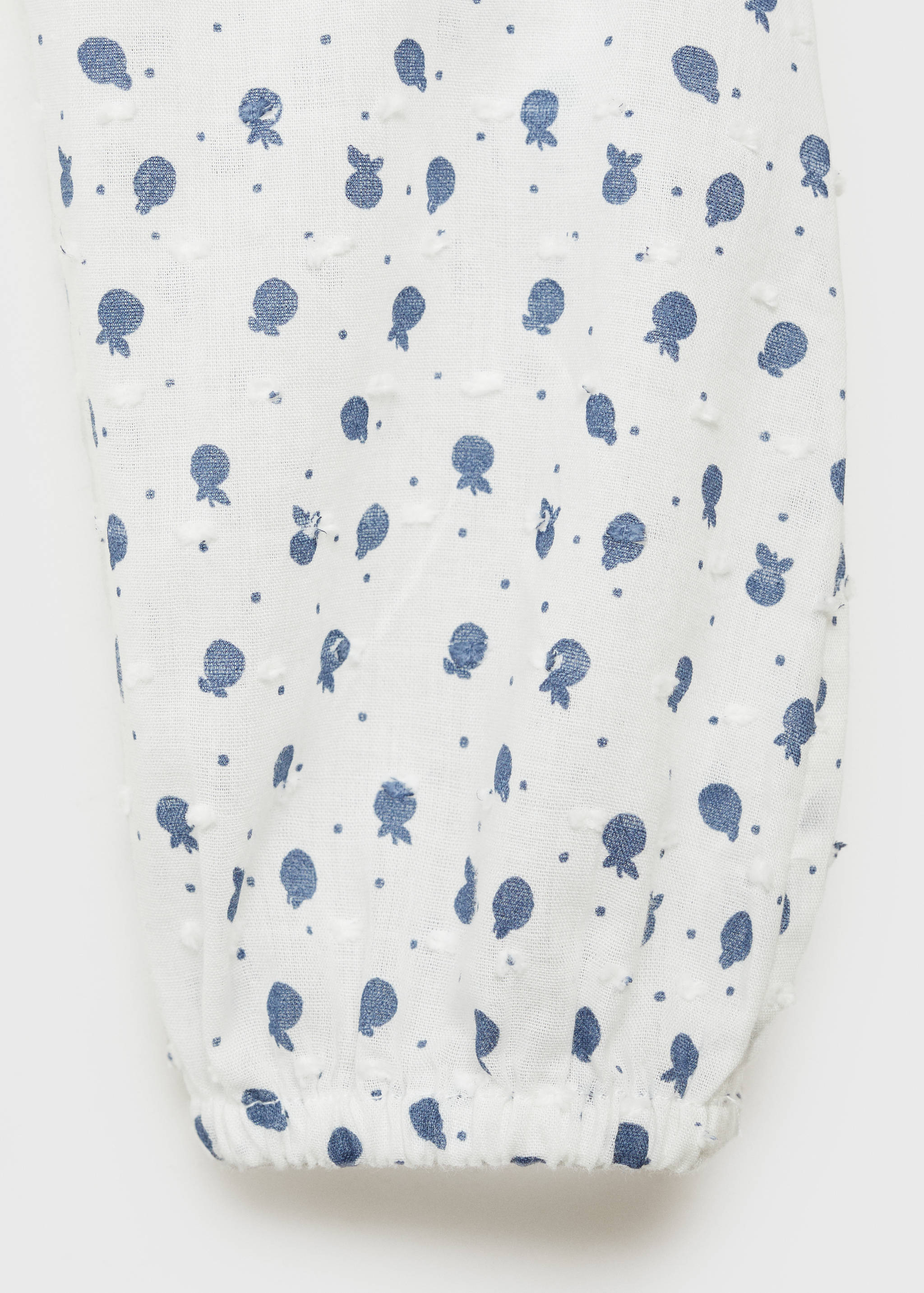 Brusa coll babydoll estampada - Detall de l'article 0