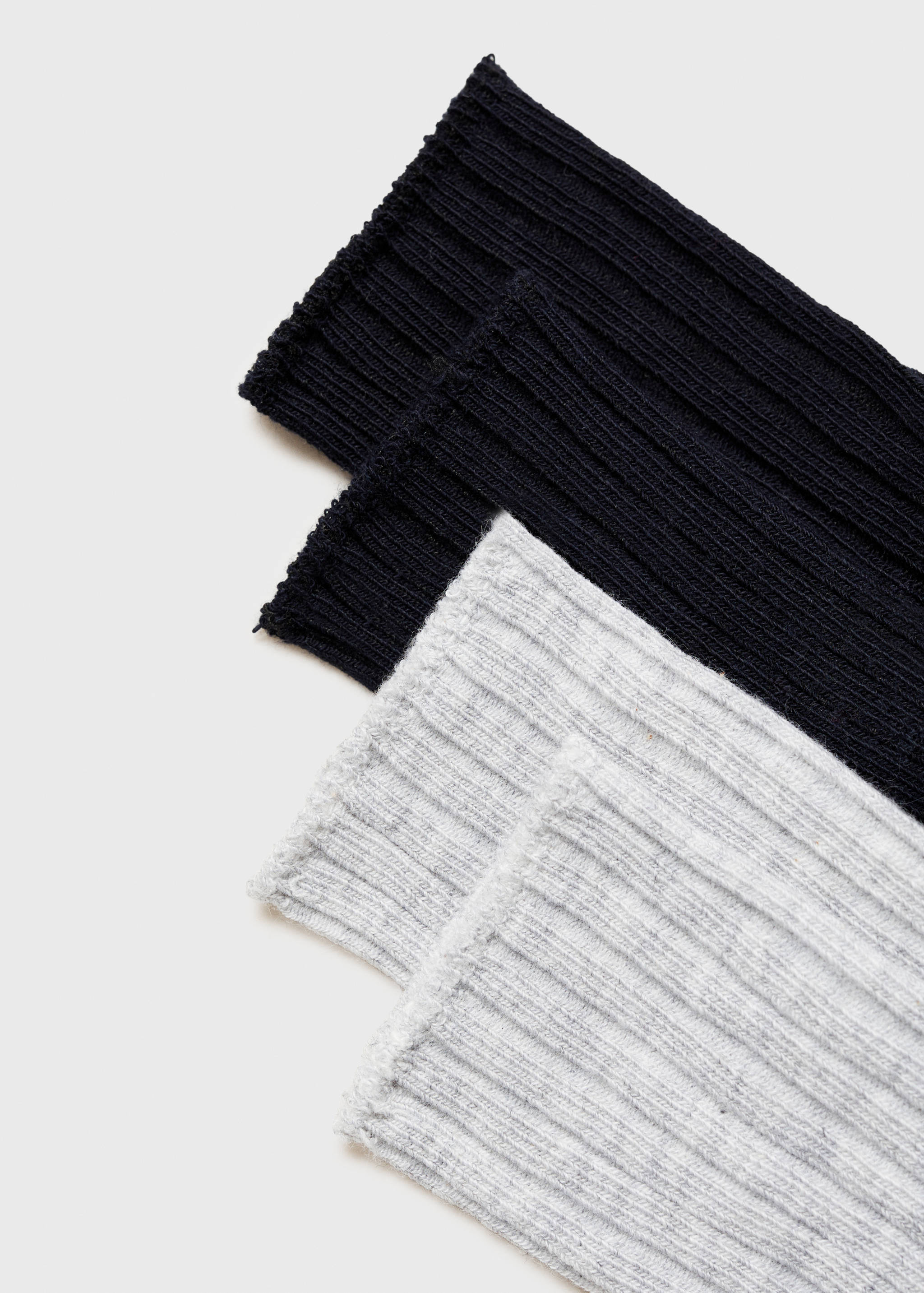 Две пары носков в рубчик - Деталь изделия 8