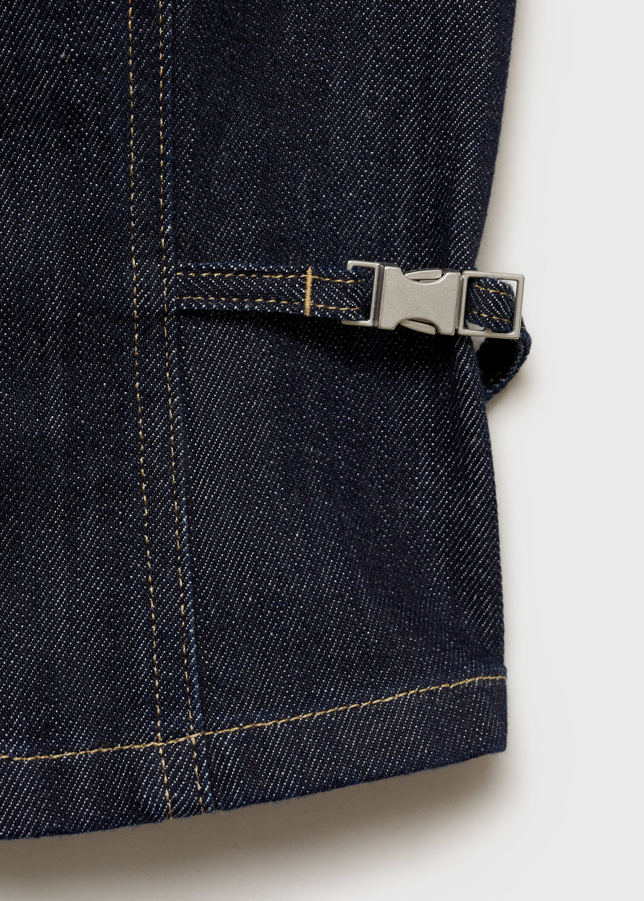 Denim top with metallic detail - Details of the article 0