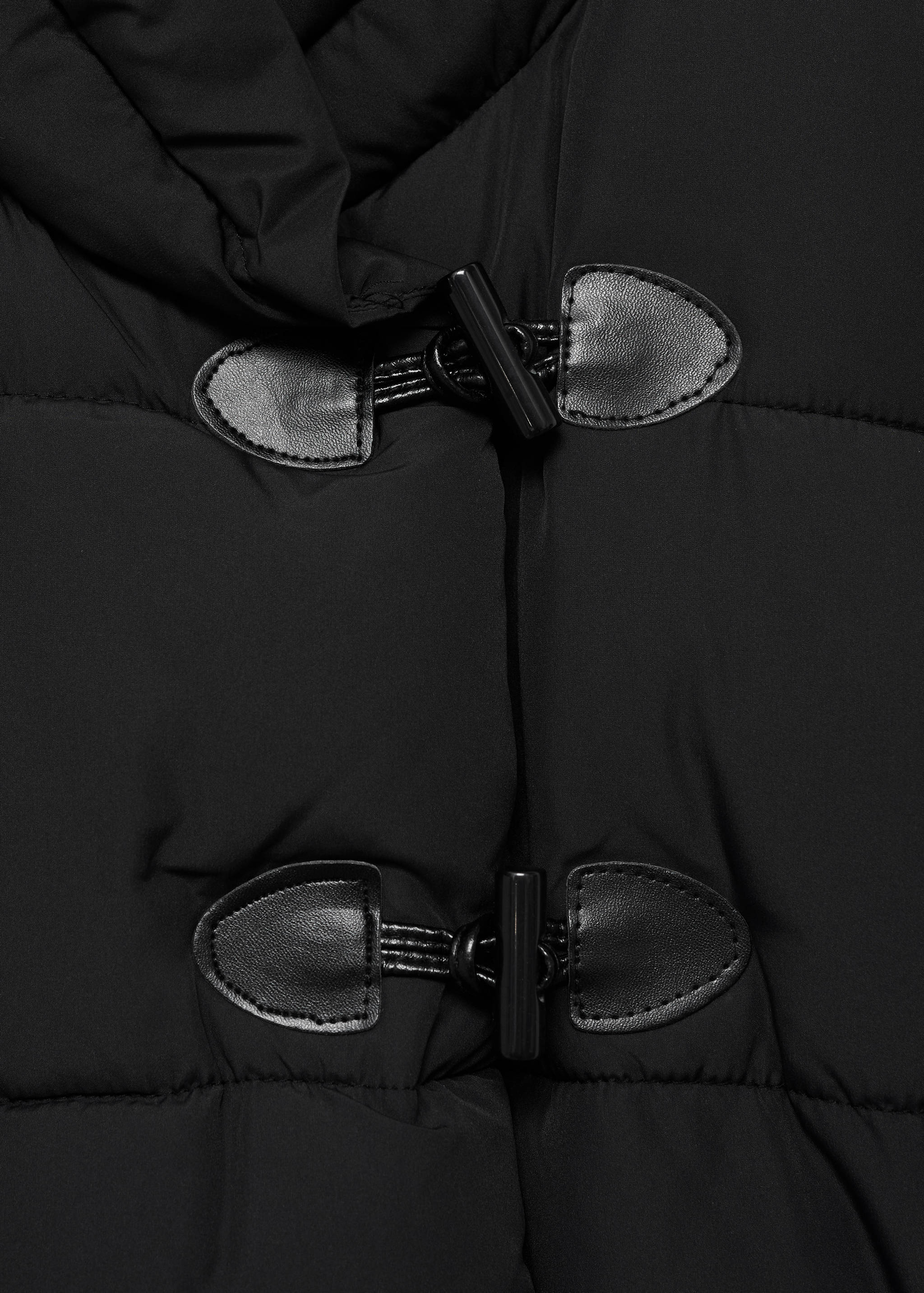 Puffer buttoned coat - Details of the article 8