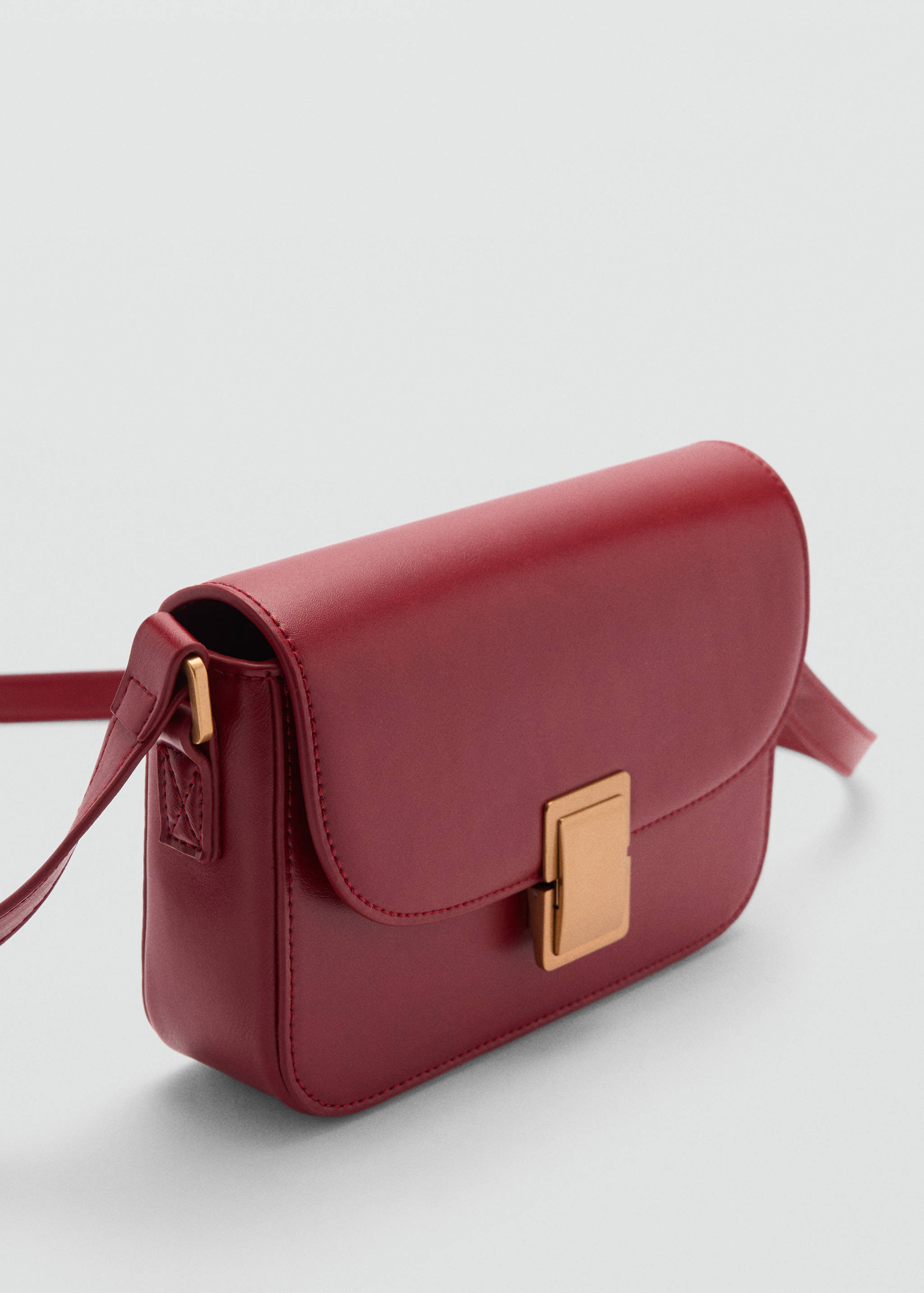 Crossbody bag with metal closure - Medium plane