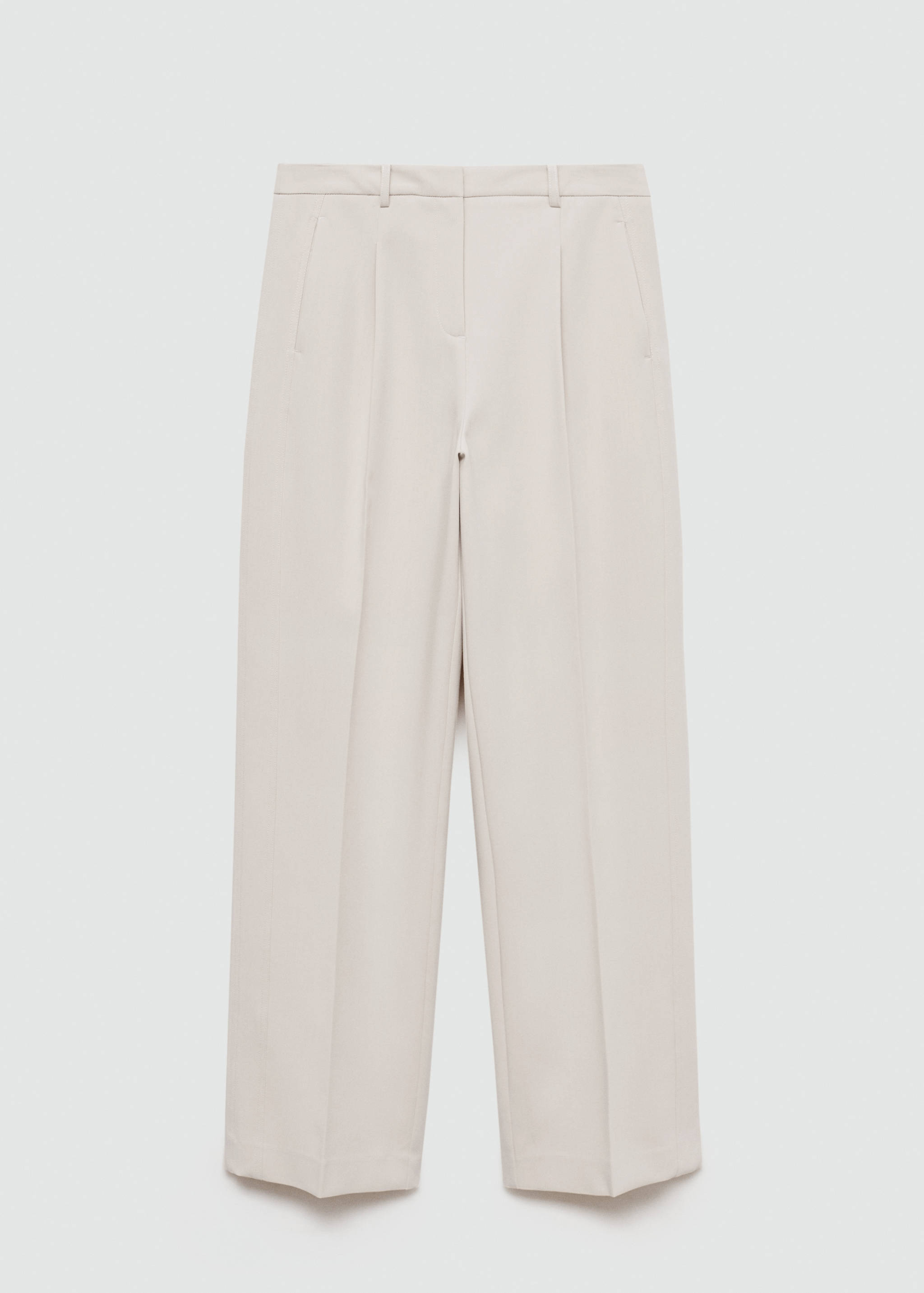 Straight-fit pleated pants - Article without model