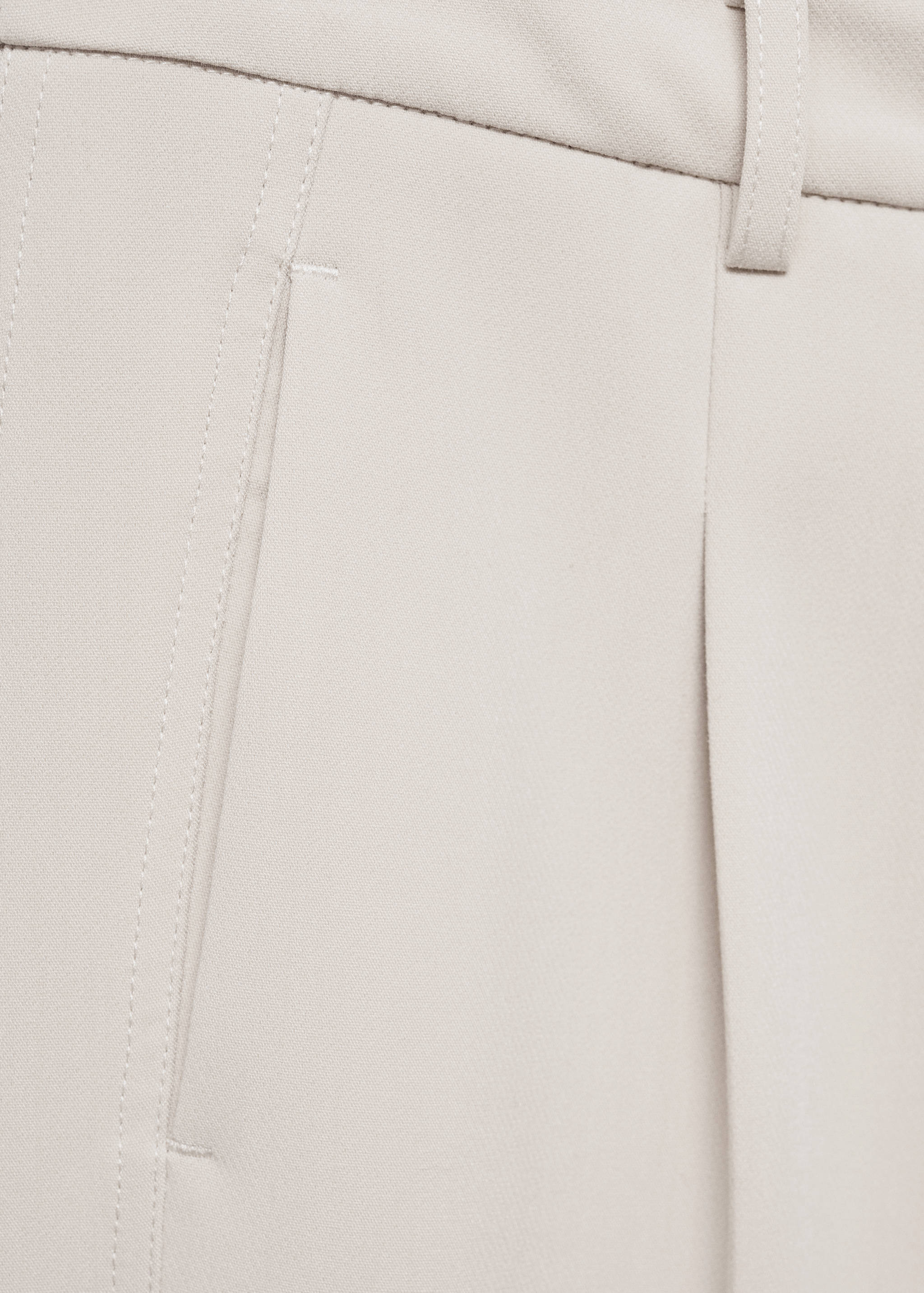 Straight-fit pleated pants - Details of the article 0