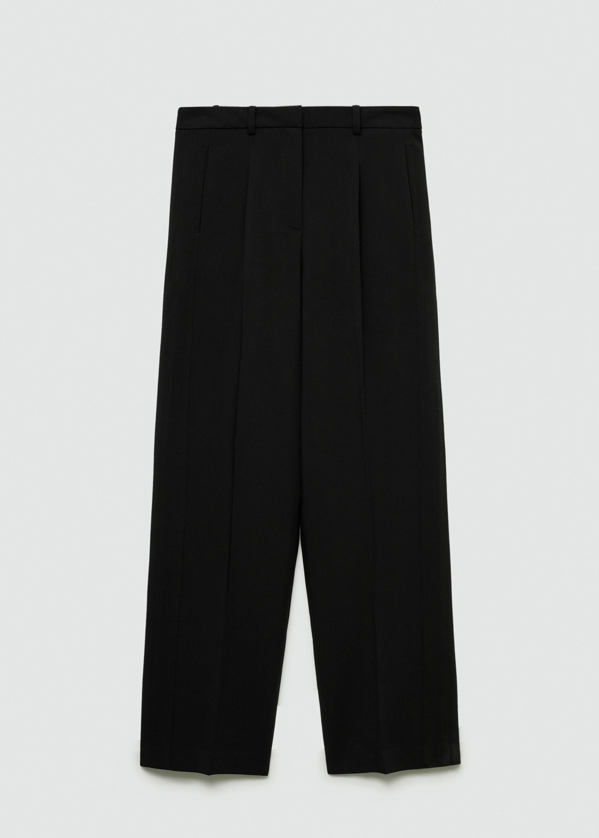 Straight-fit pleated pants - Article without model