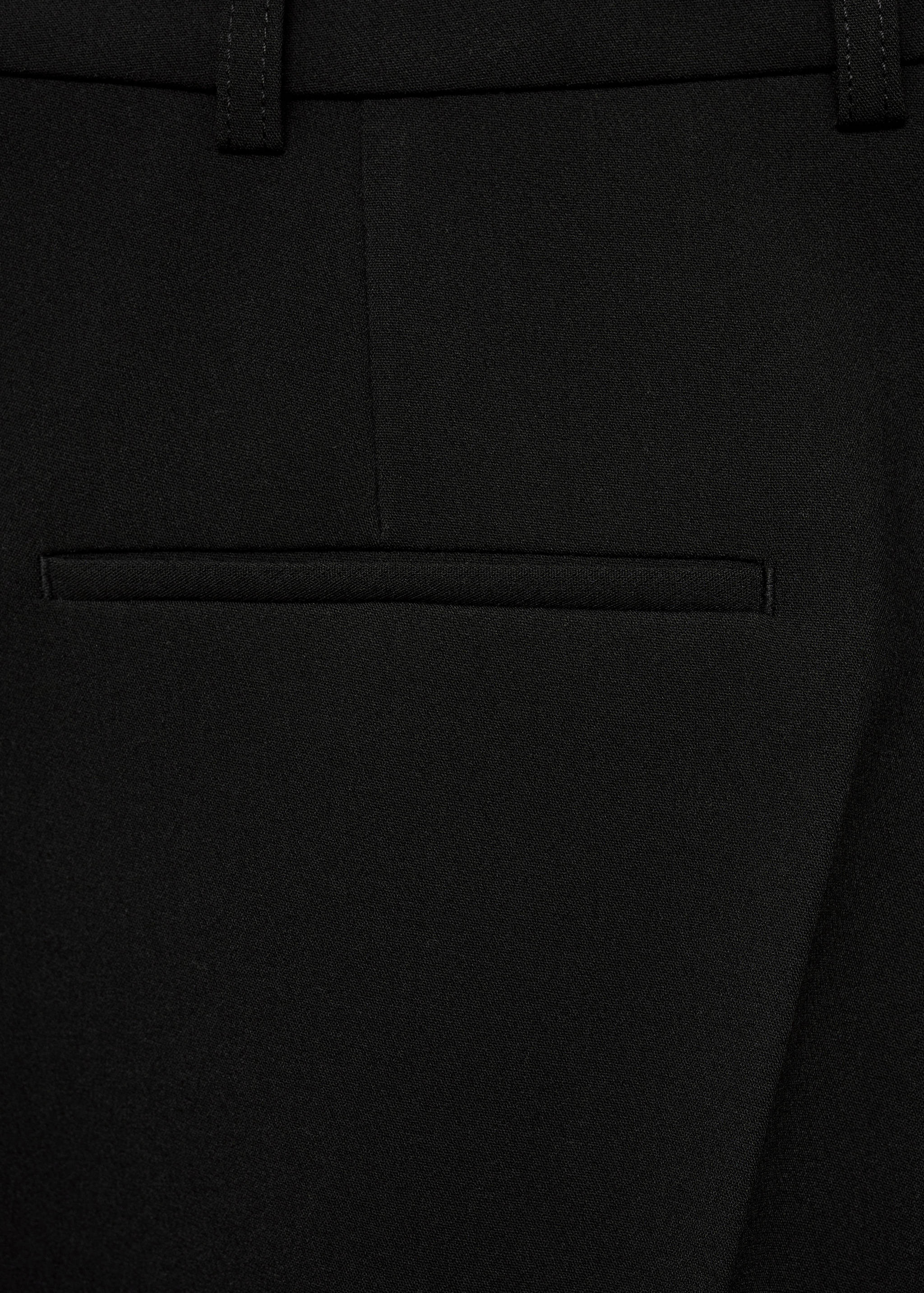 Straight-fit pleated pants - Details of the article 0