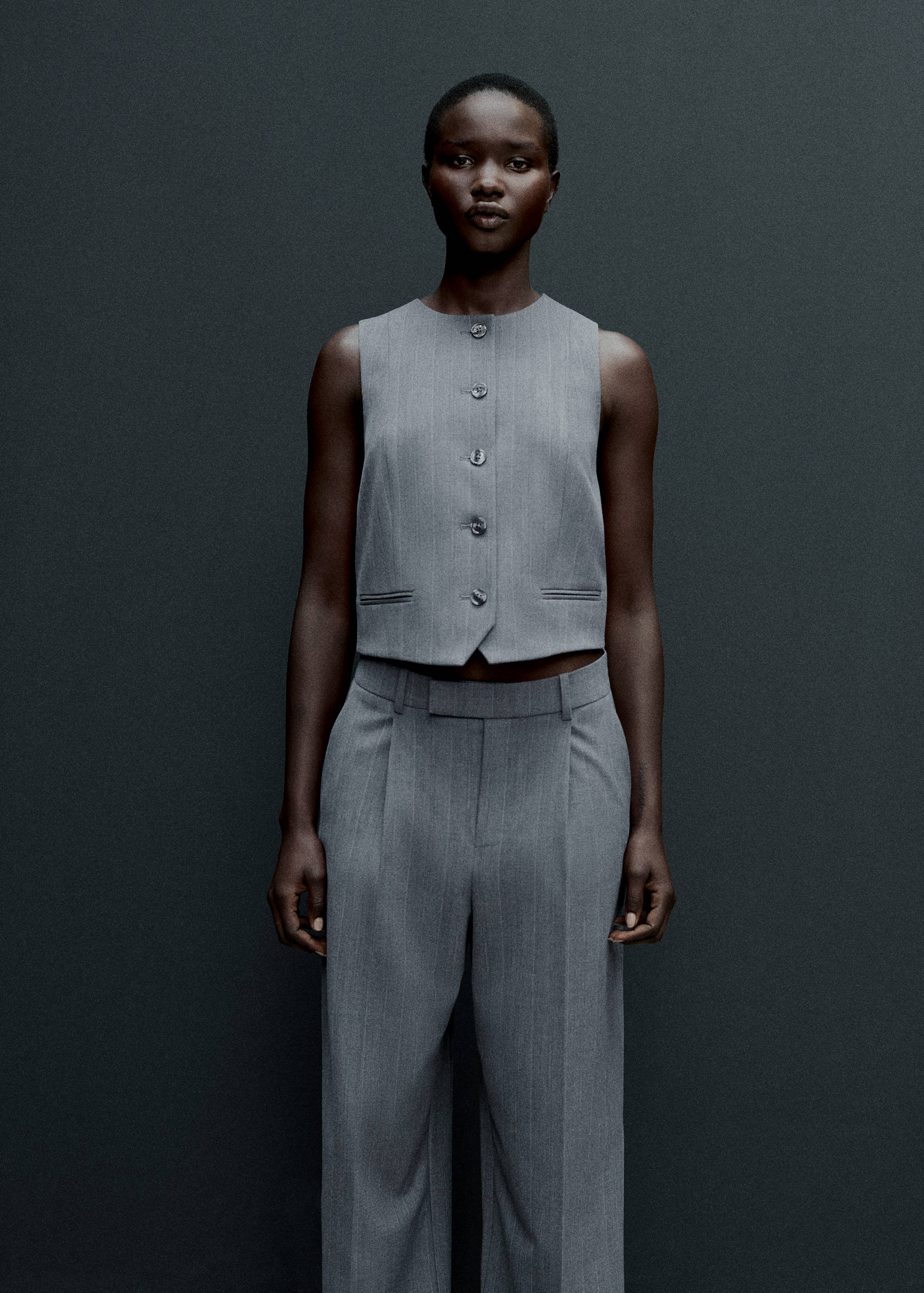 Gilet de costume à fines rayures - Détail de l'article 7