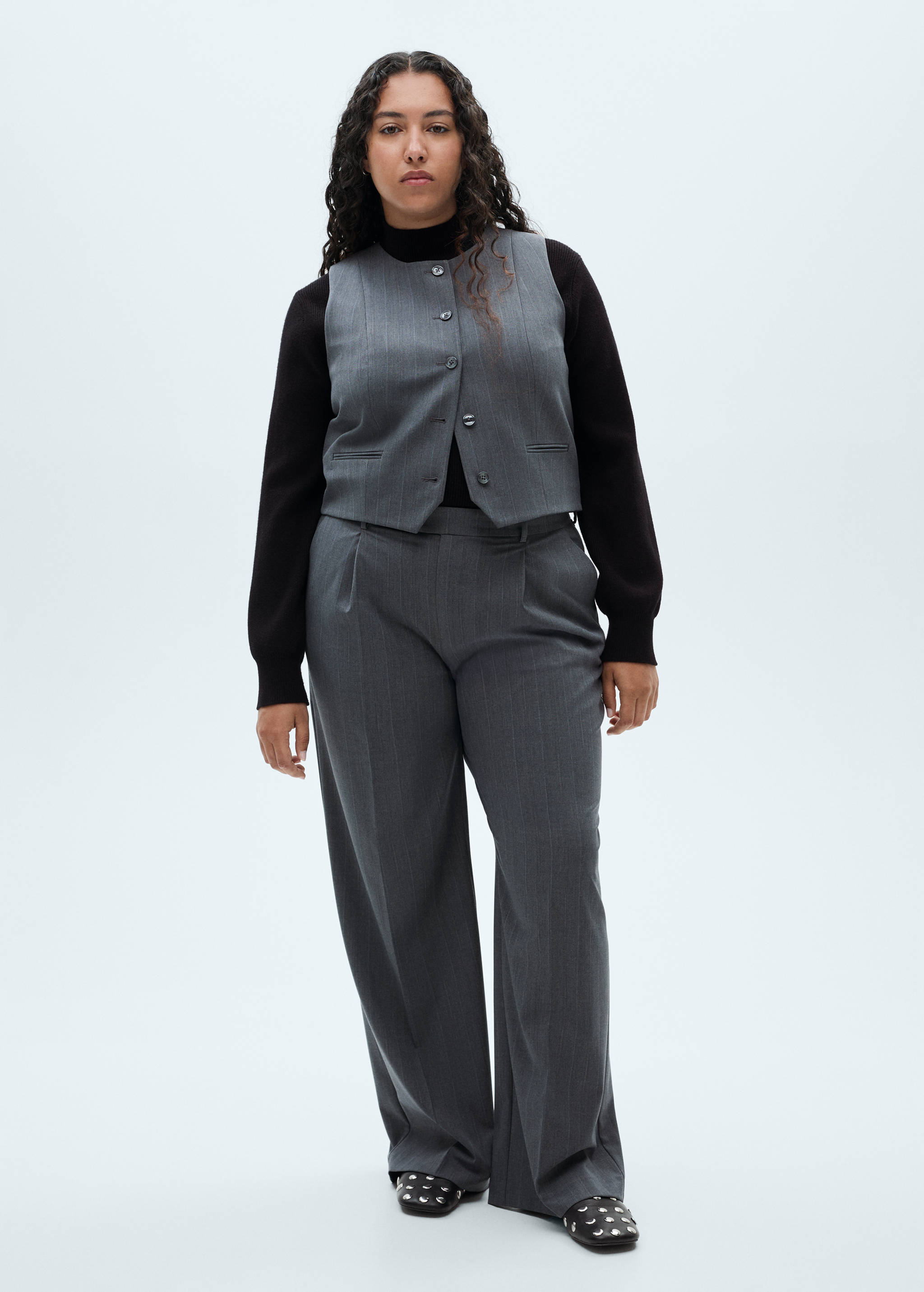 Gilet de costume à fines rayures - Détail de l'article 3