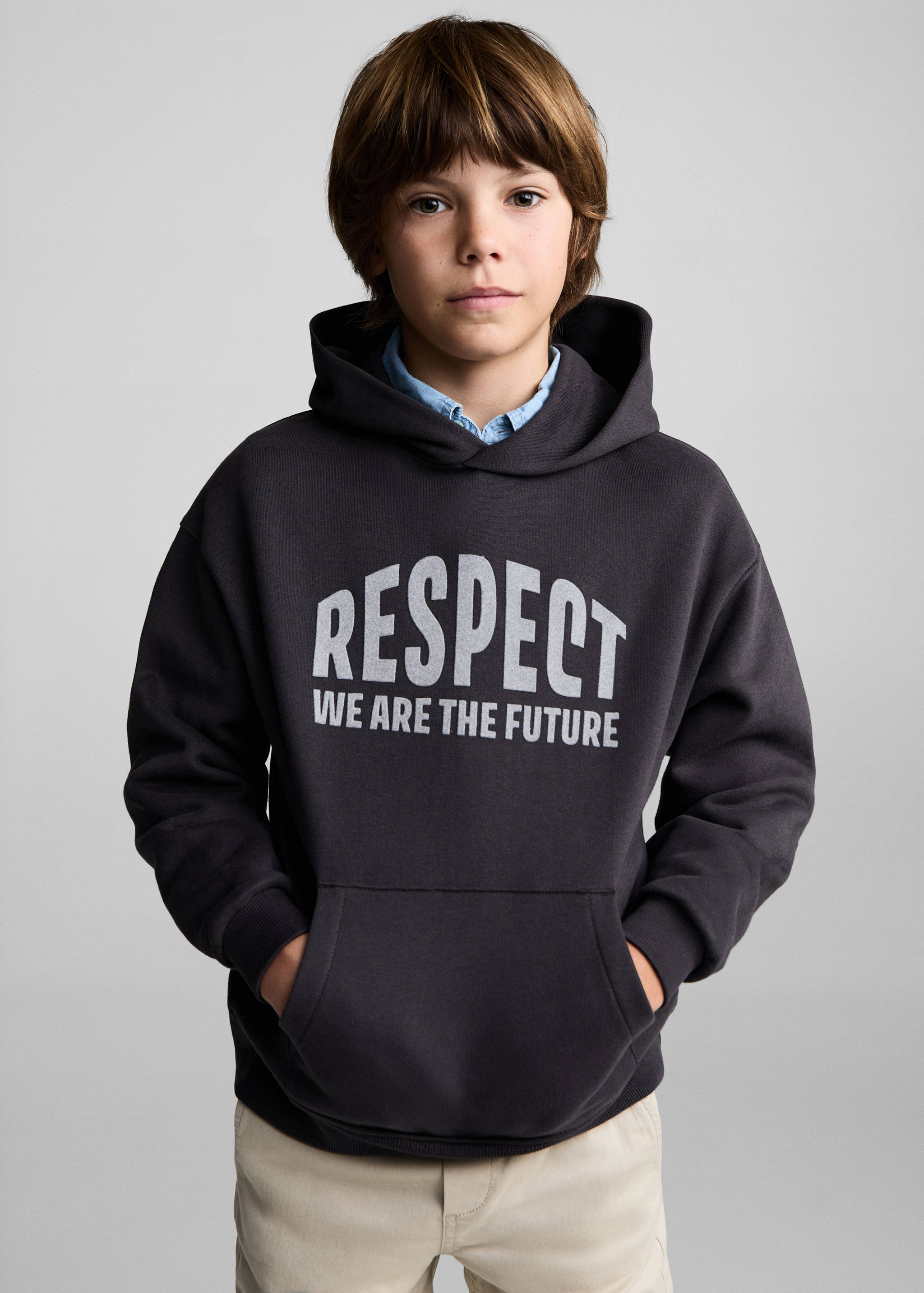 Printed hoodie - Medium plane