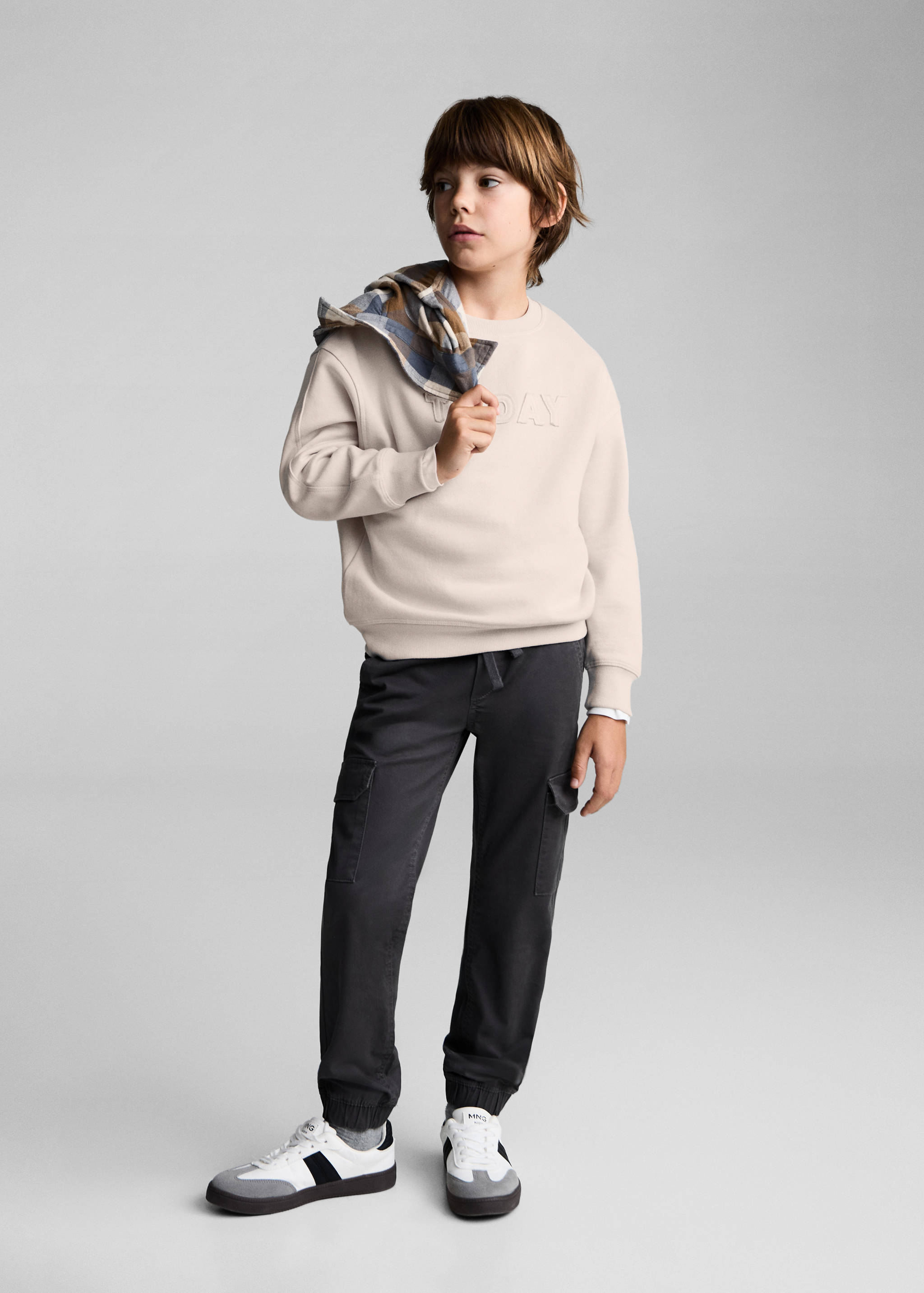 Embroidered message sweatshirt - General plane