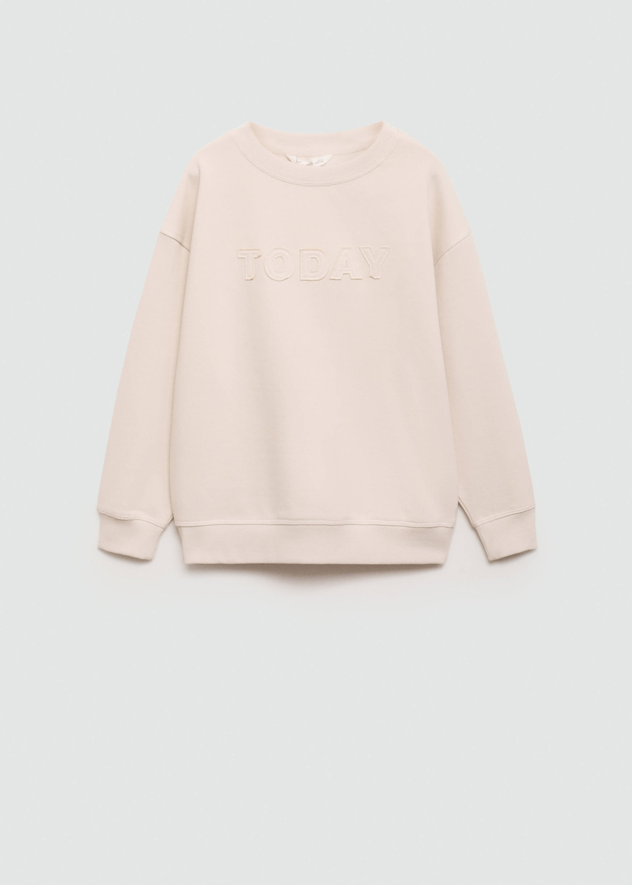 Embroidered message sweatshirt - Article without model