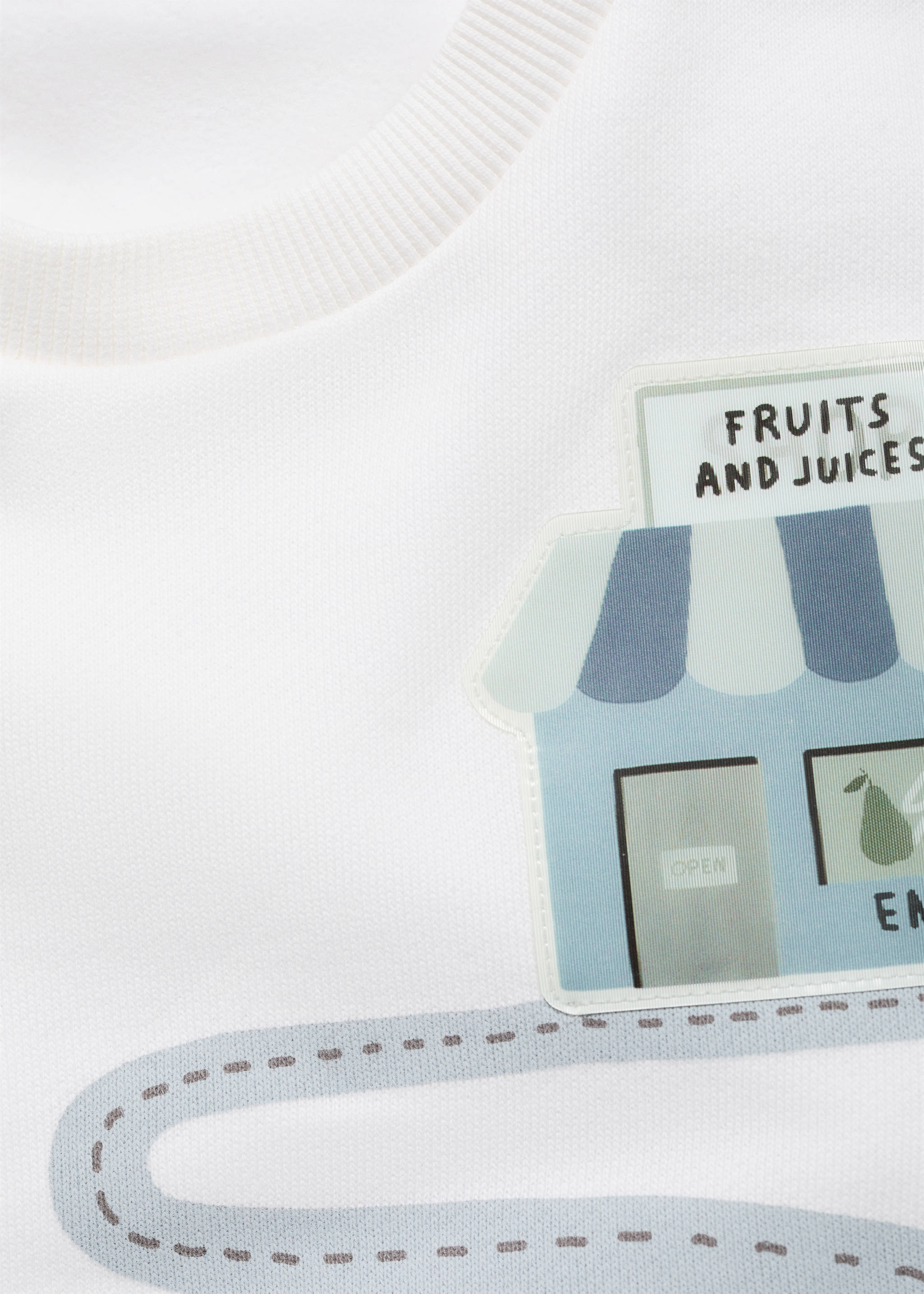 Printed cotton sweatshirt - Details of the article 8