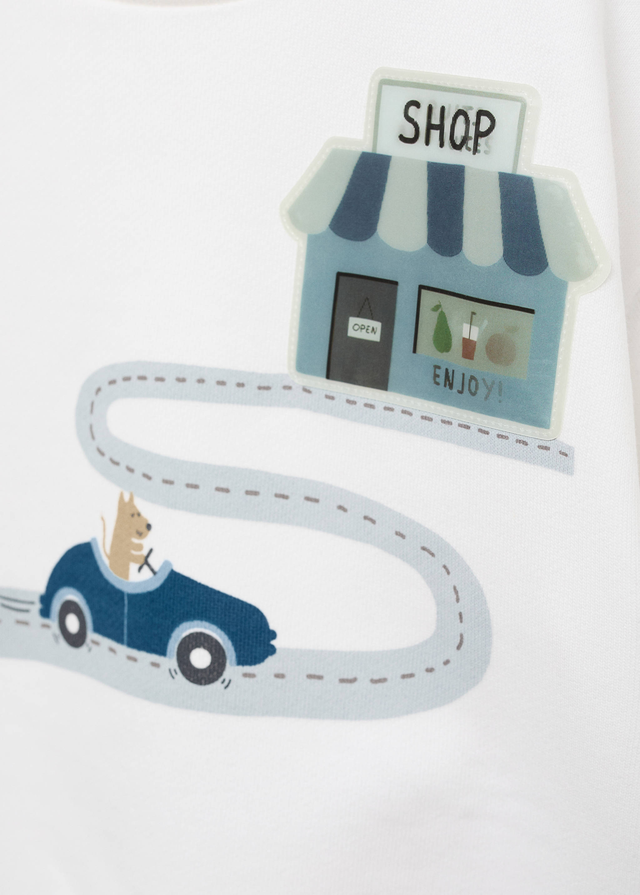 Printed cotton sweatshirt - Details of the article 0