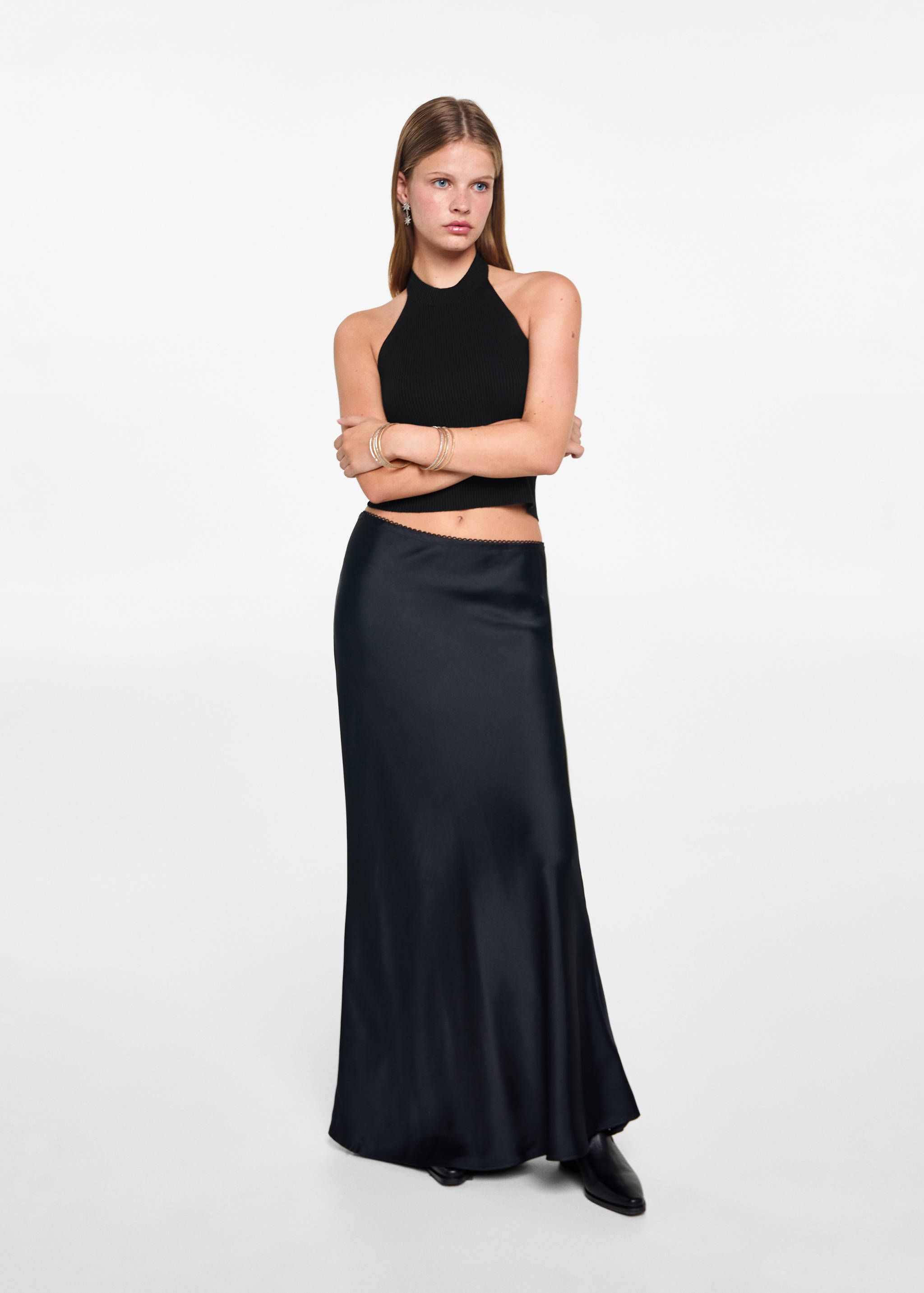 Knit halter top - General plane