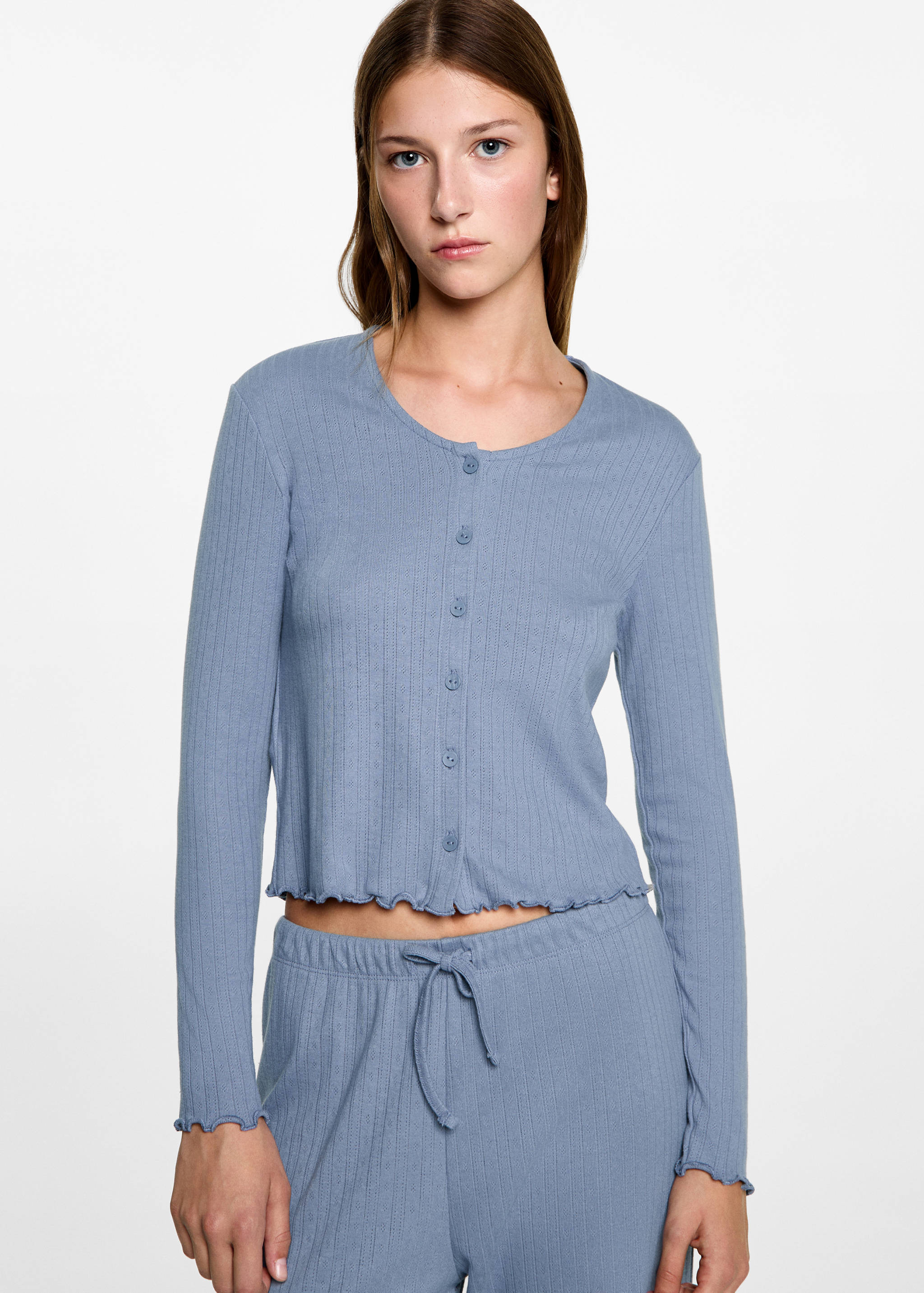 Πιτζάμα μακριά ribbed - Μεσαίο πλάνο