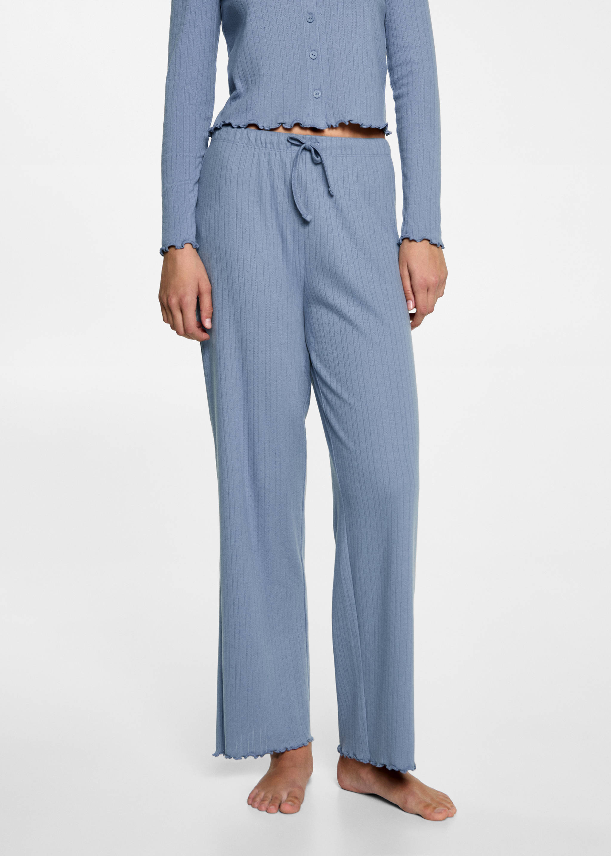 Πιτζάμα μακριά ribbed - Λεπτομέρεια του προϊόντος 6