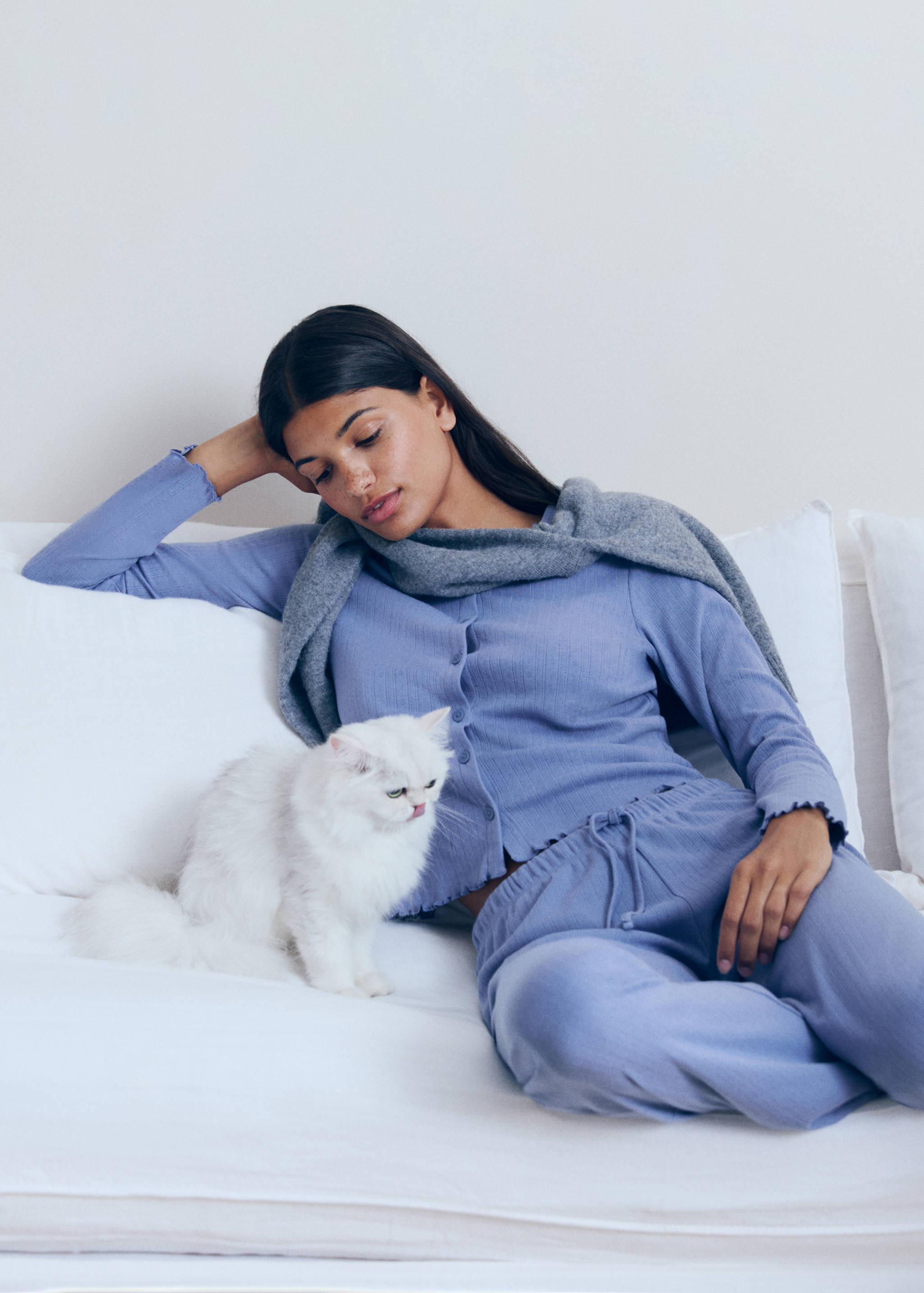 Πιτζάμα μακριά ribbed - Λεπτομέρεια του προϊόντος 5