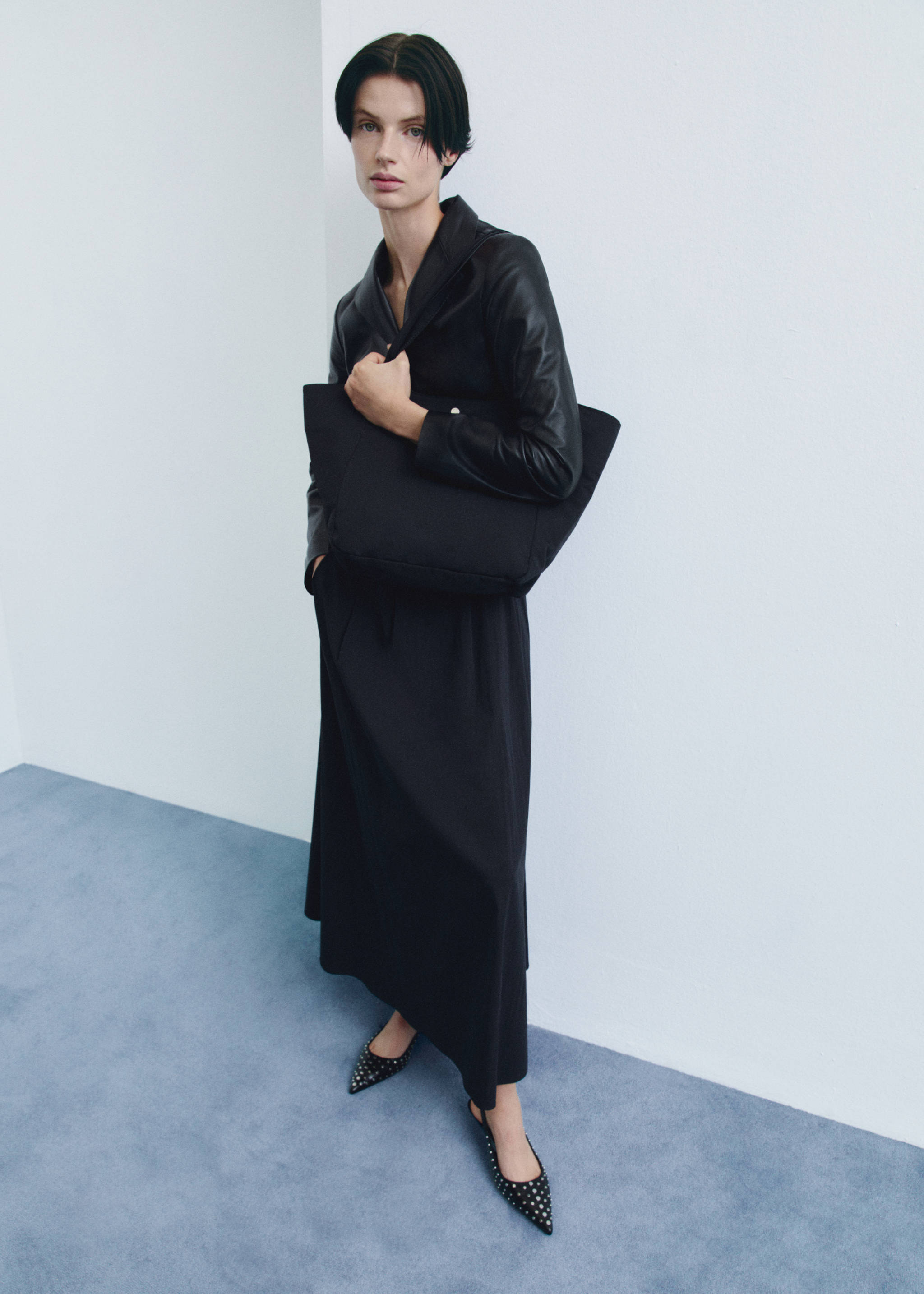 Nylon tas met dubbel hengsel - Overzichtstekening