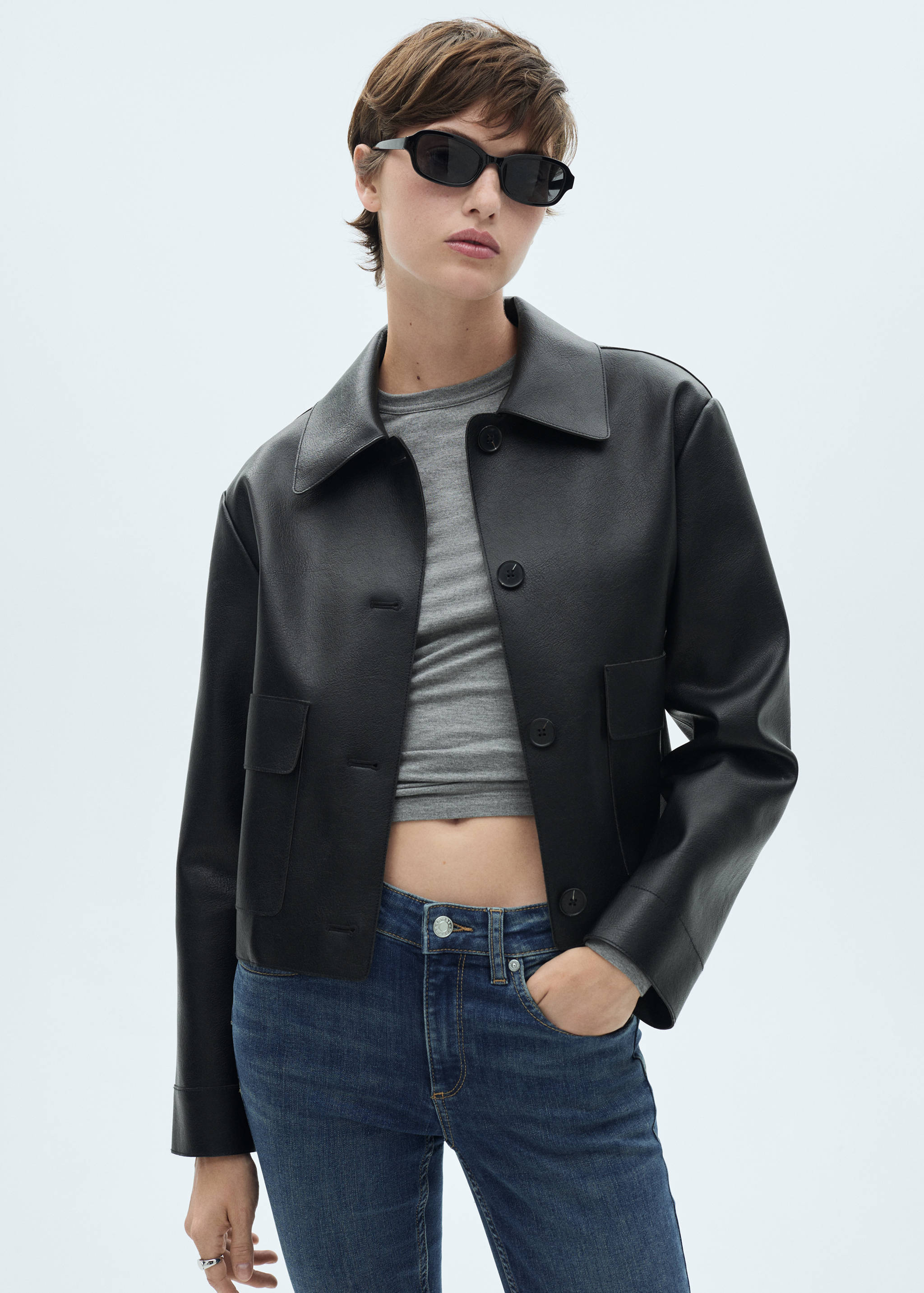 低腰提臀紧身牛仔裤 - null