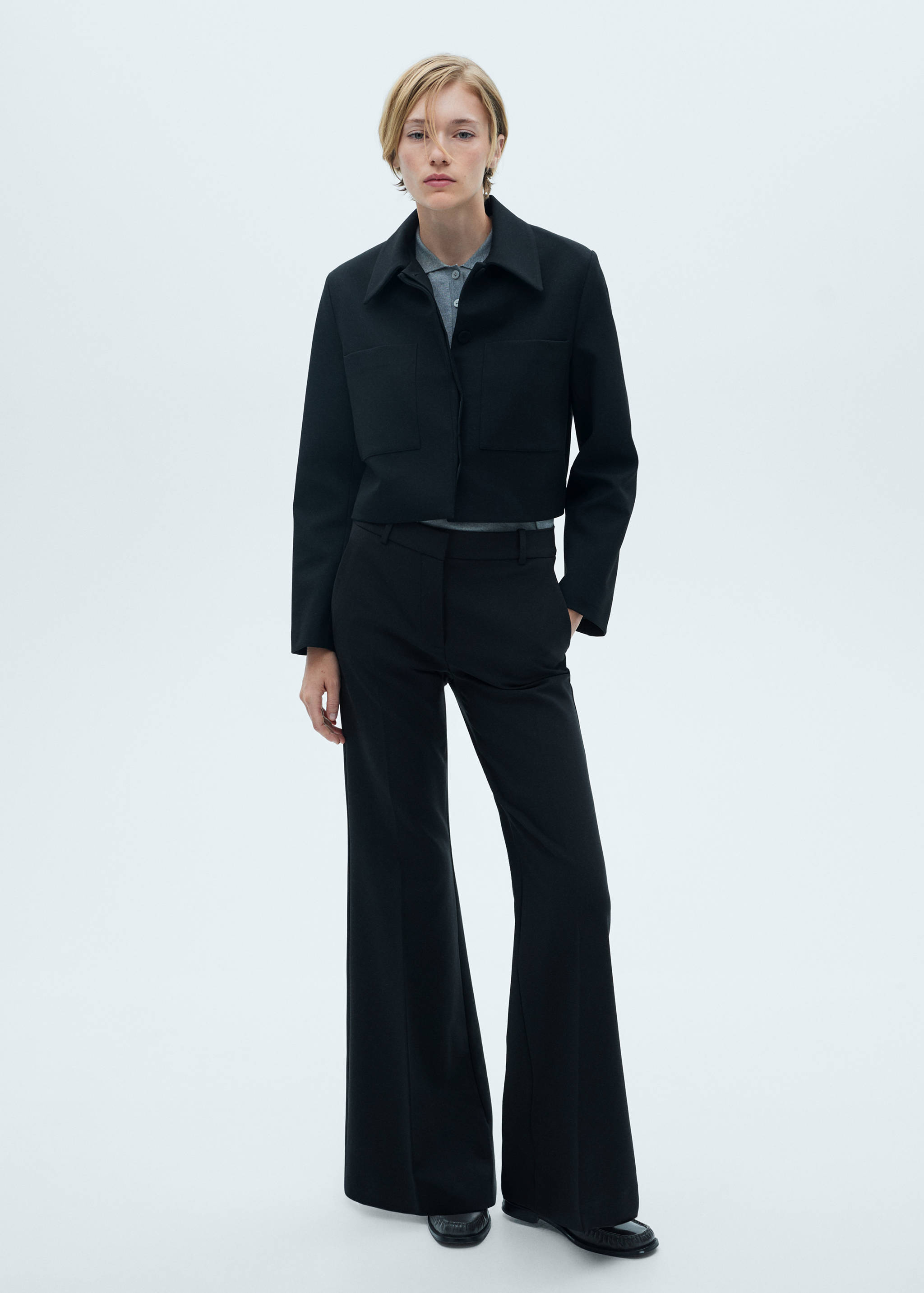 中腰喇叭裤 - null