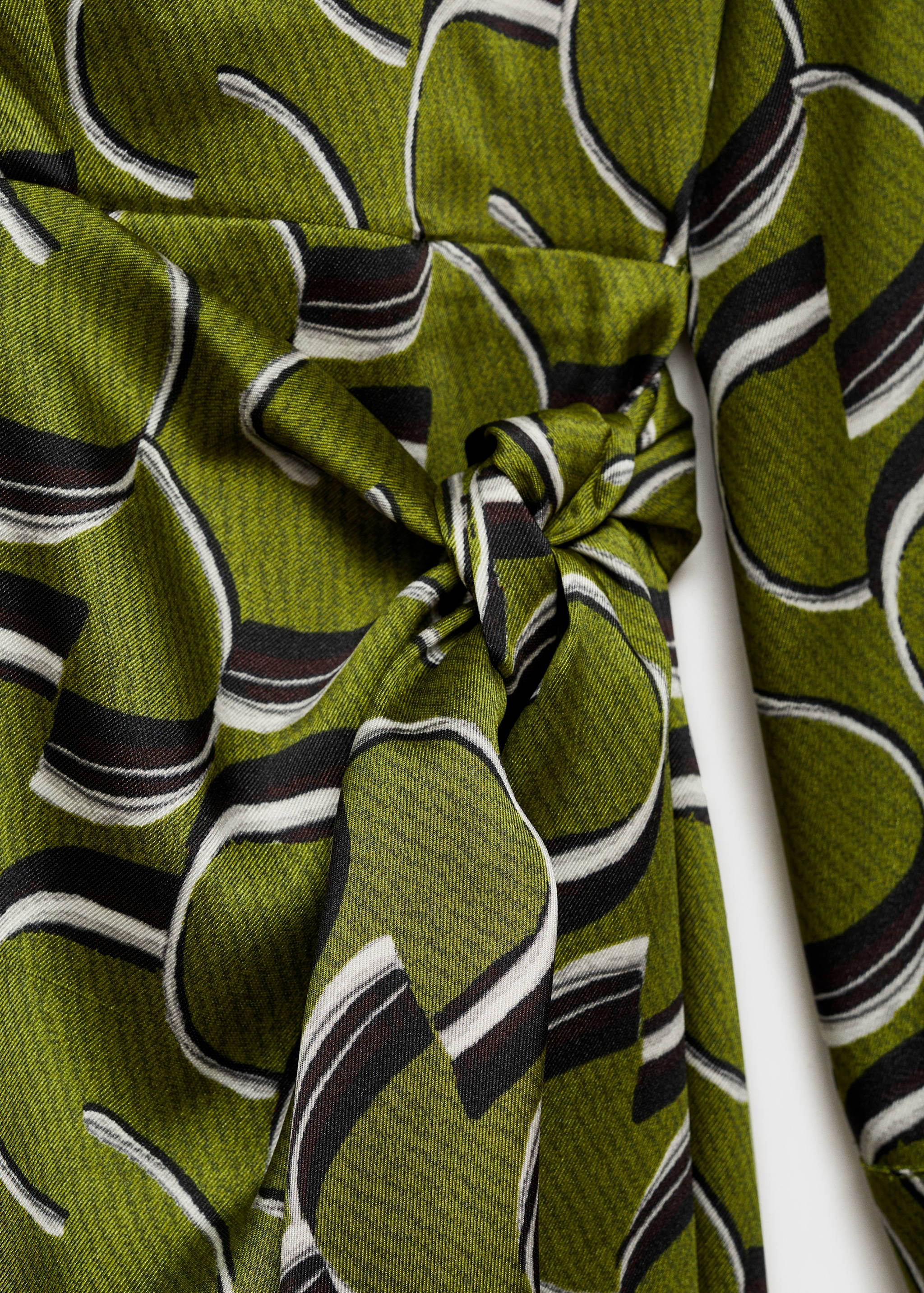 Vestido satinado estampado - Detalle del artículo 8
