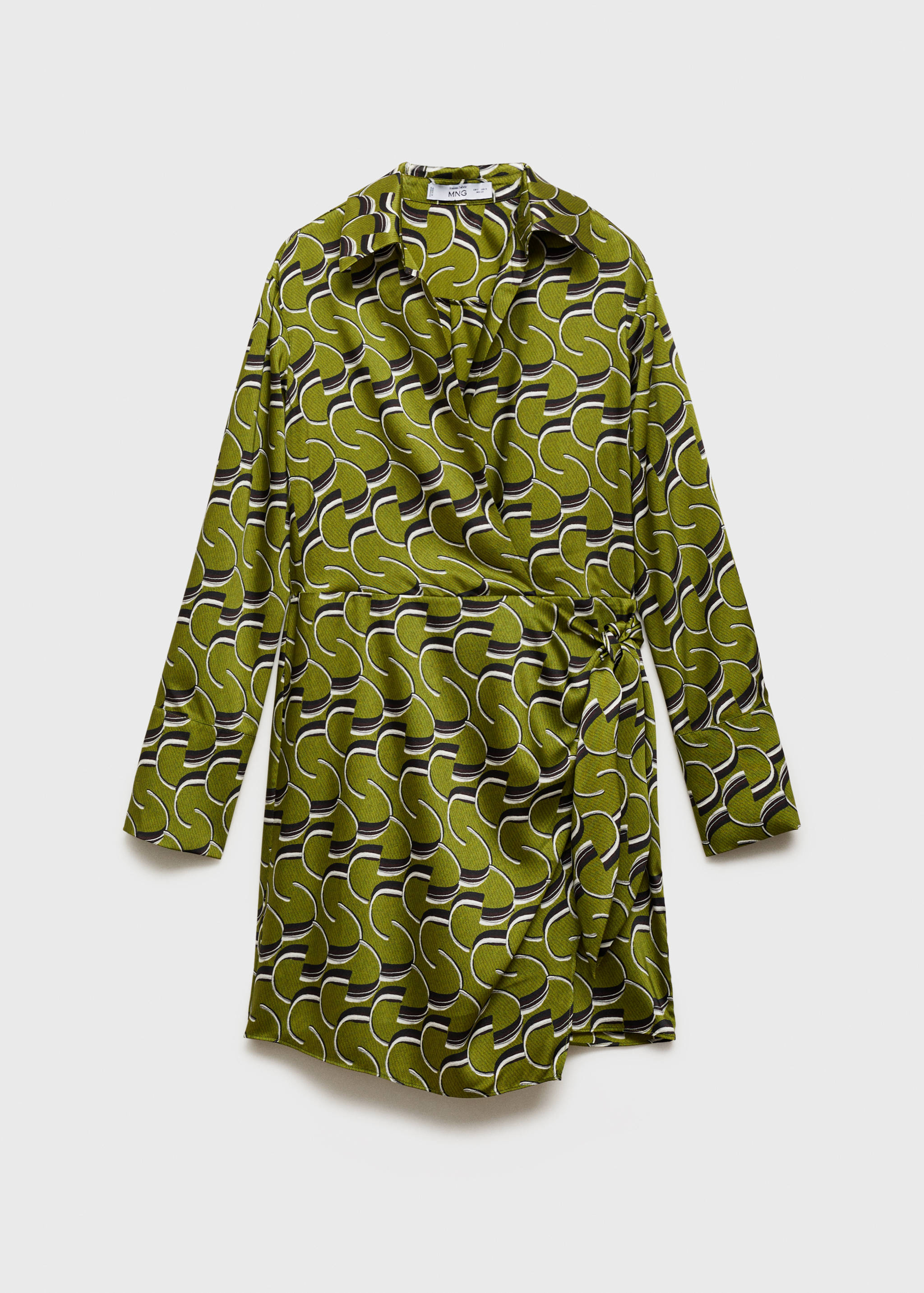 Robe satinée imprimée - Article sans modèle