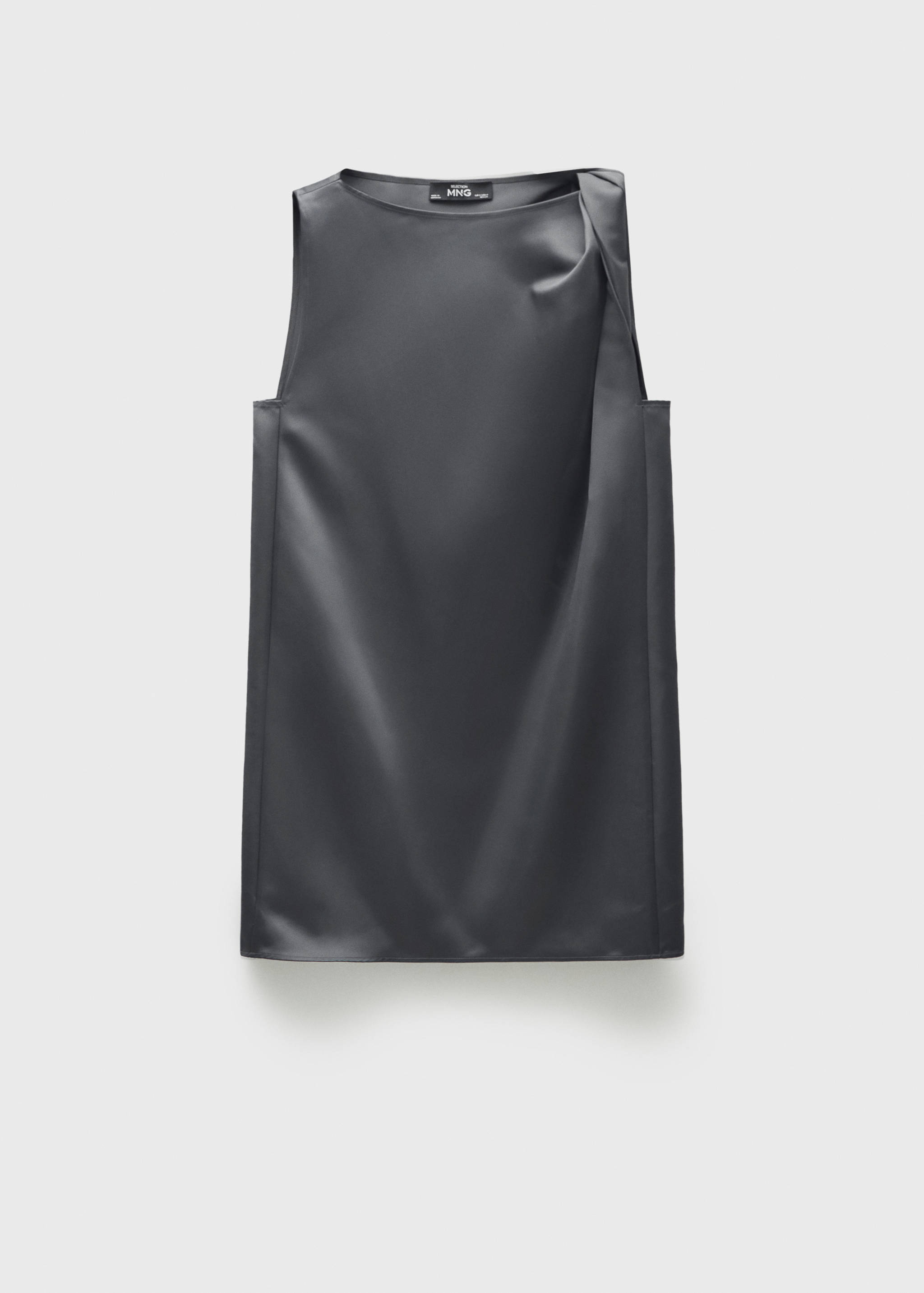 Satin dress with knot detail - Article without model