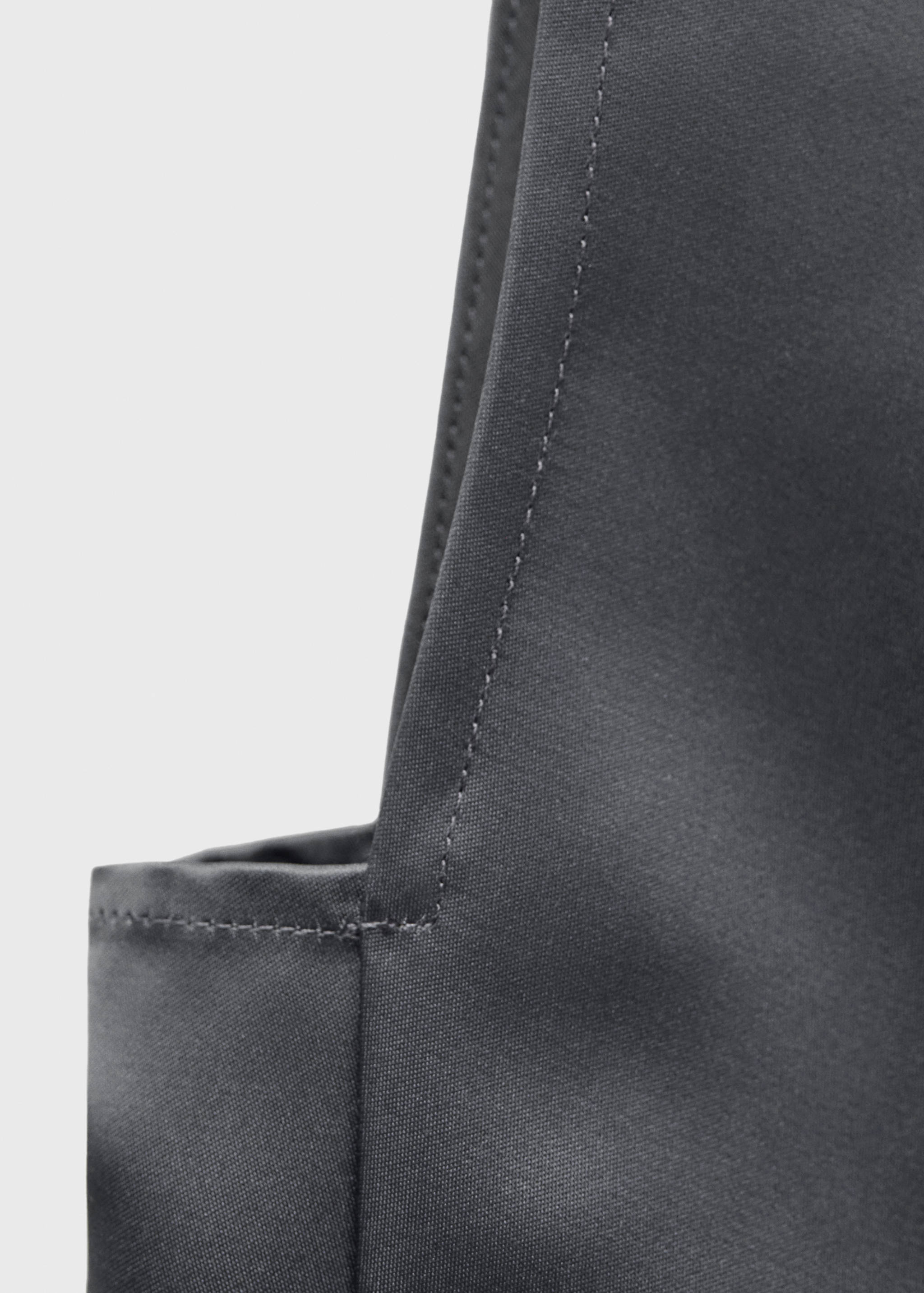 Satin dress with knot detail - Details of the article 0