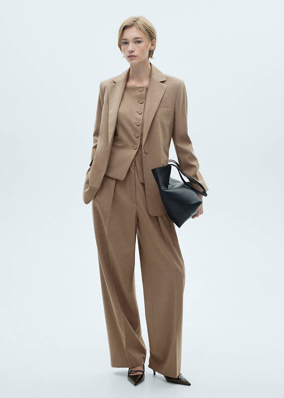 Yün kumaş blazer ceket