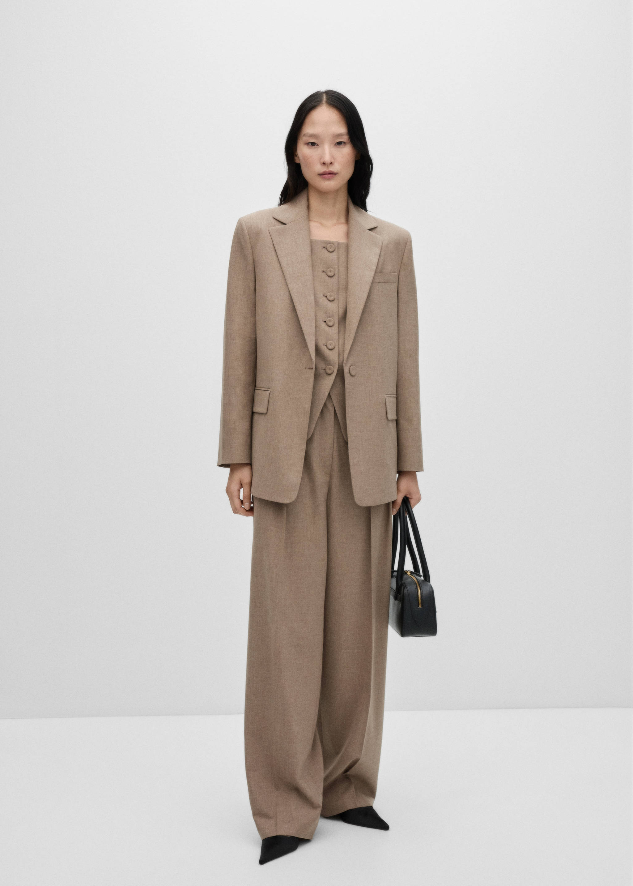 Wool suit blazer - General plane