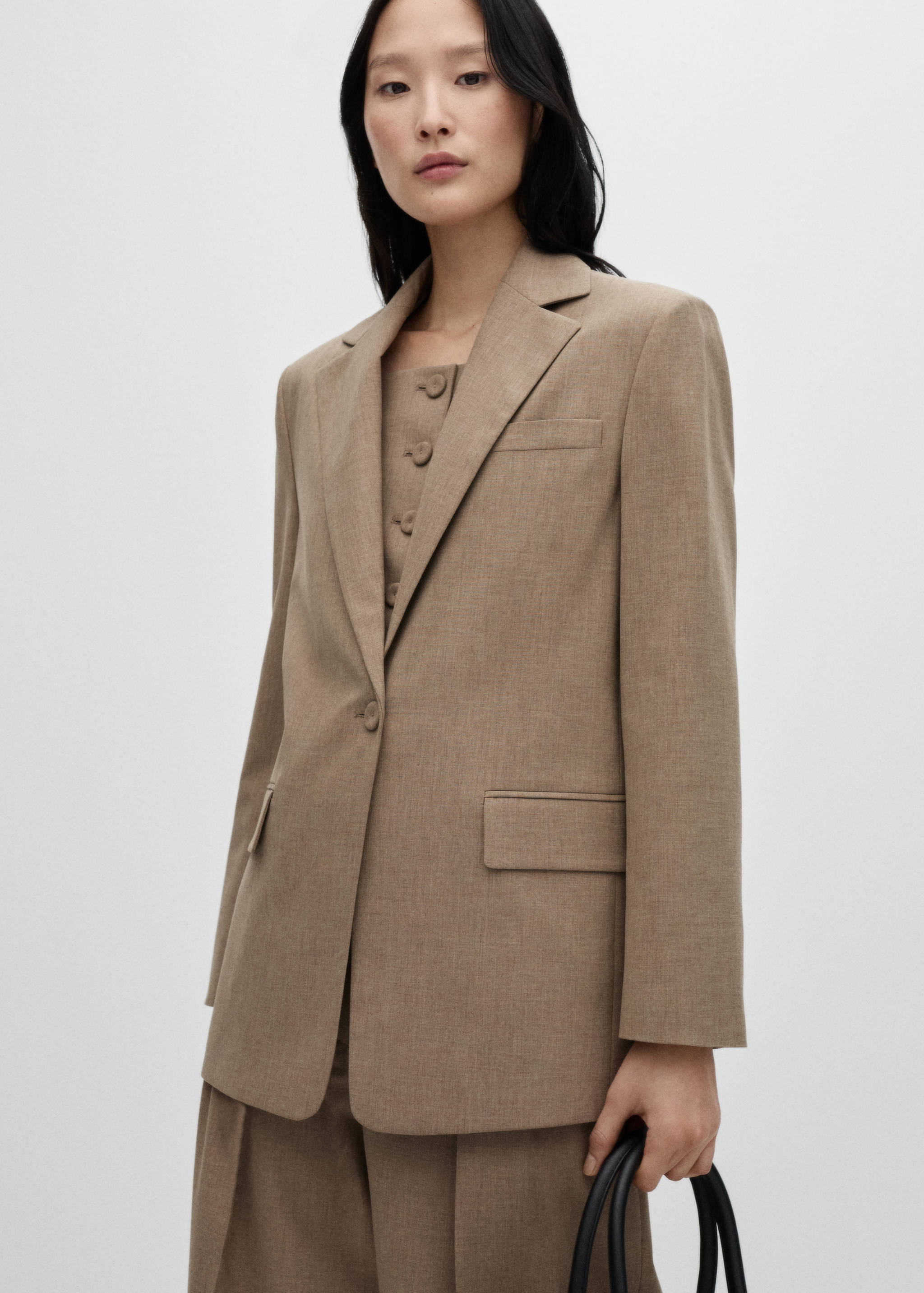 Wool suit blazer - Medium plane