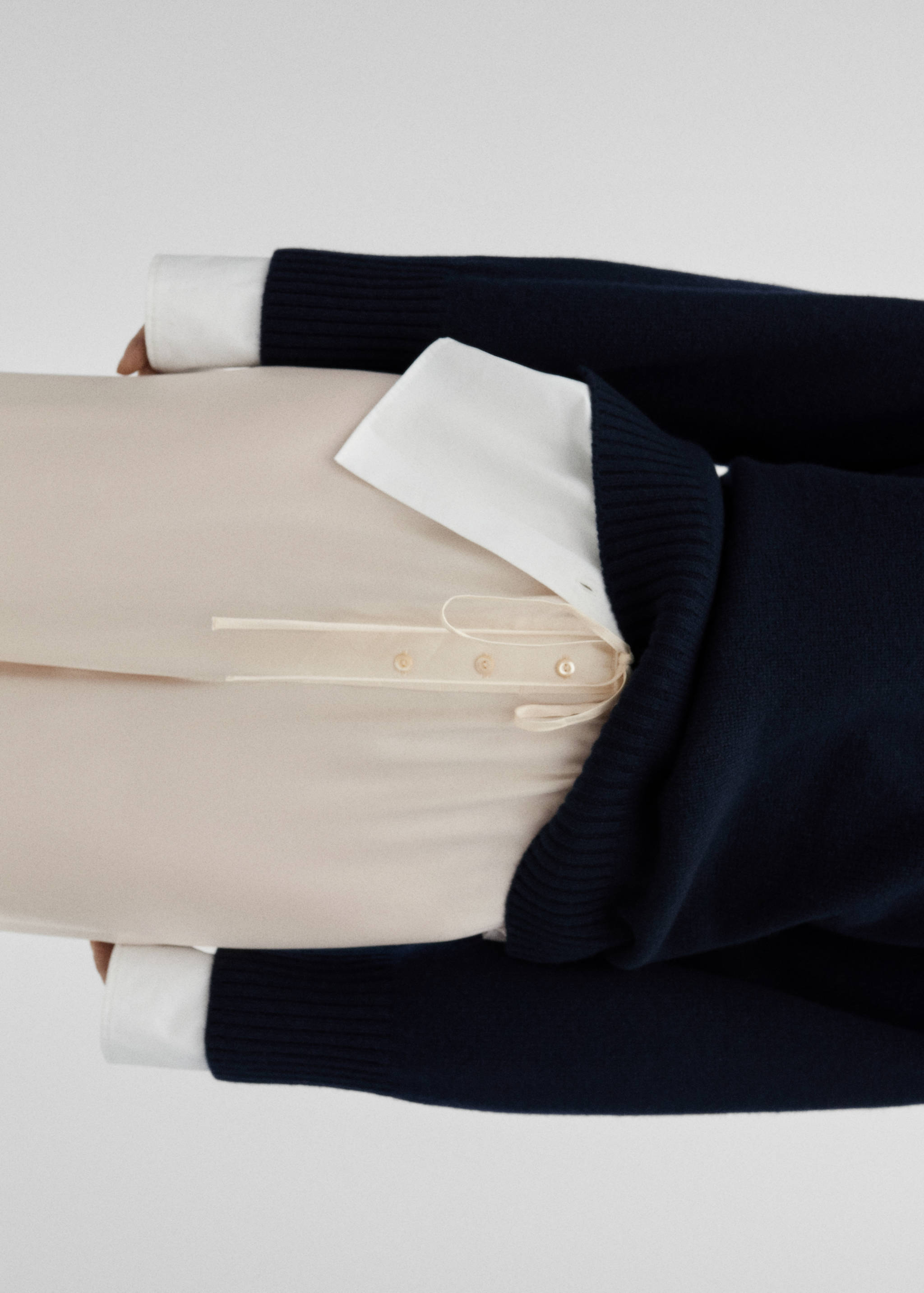 100% silk wide leg trousers - Details of the article 1