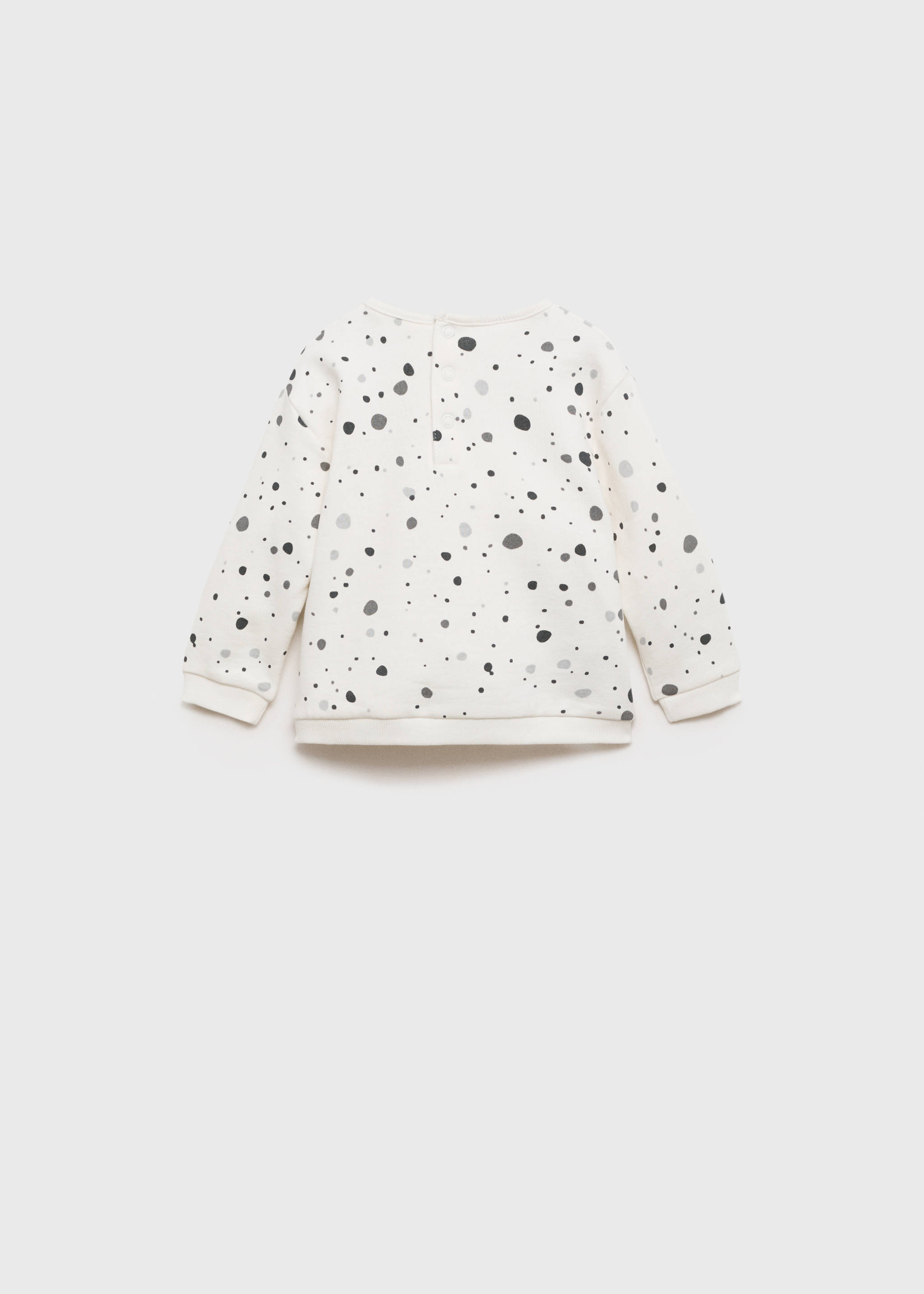 Polka-dot print sweatshirt - Reverse of the article