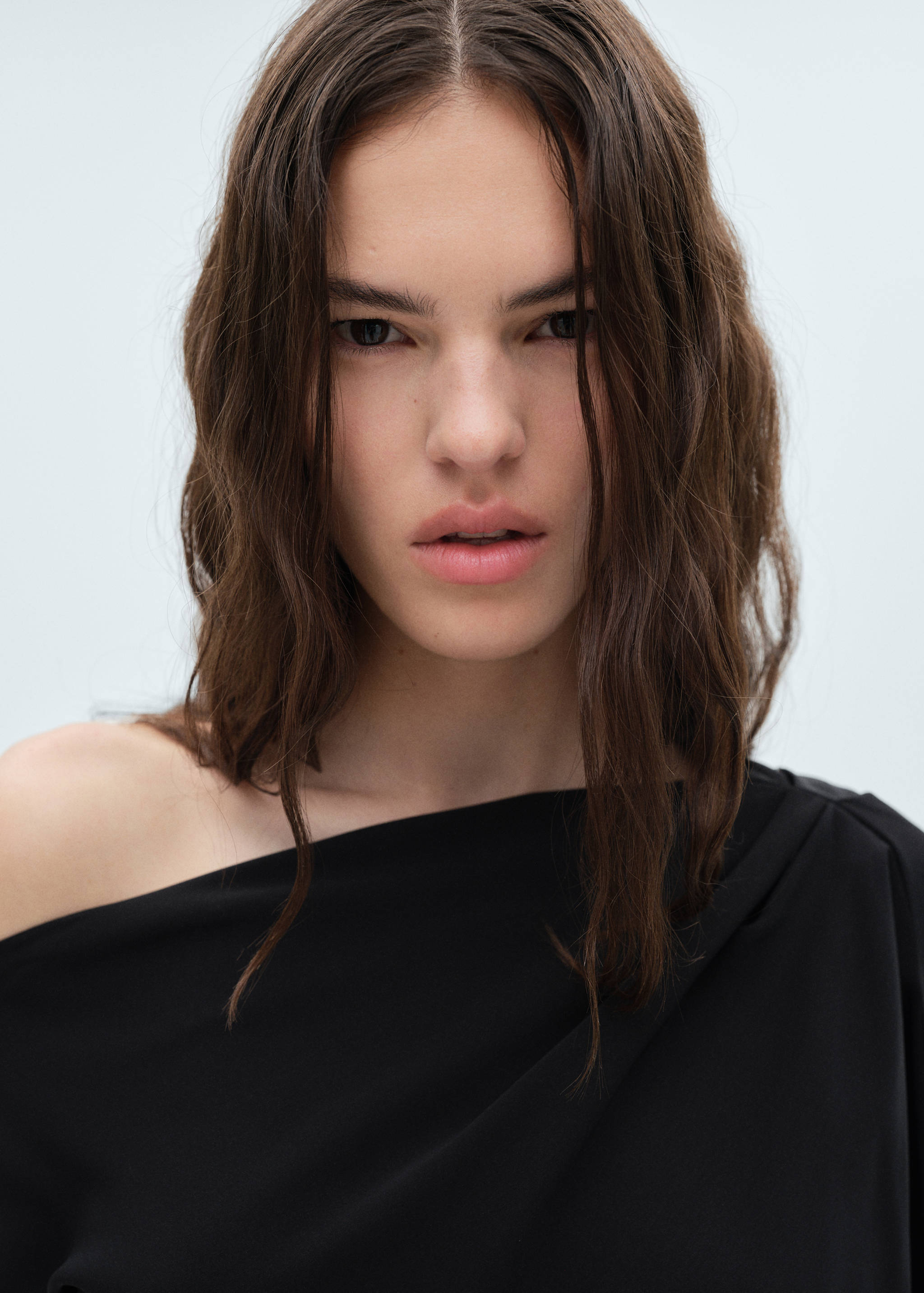 Асимметричное платье с ремнем - Деталь изделия 1