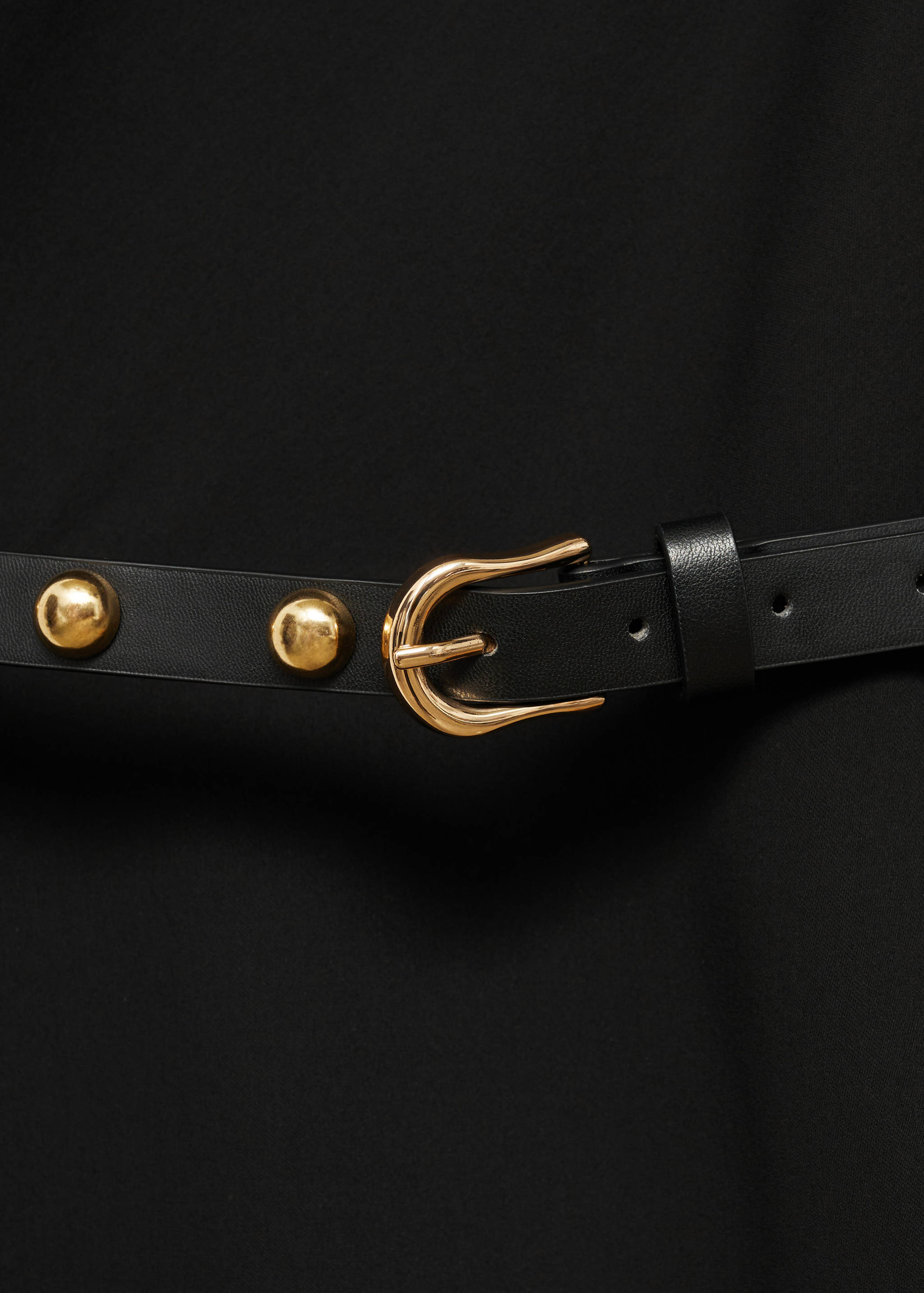 Асимметричное платье с ремнем - Деталь изделия 0