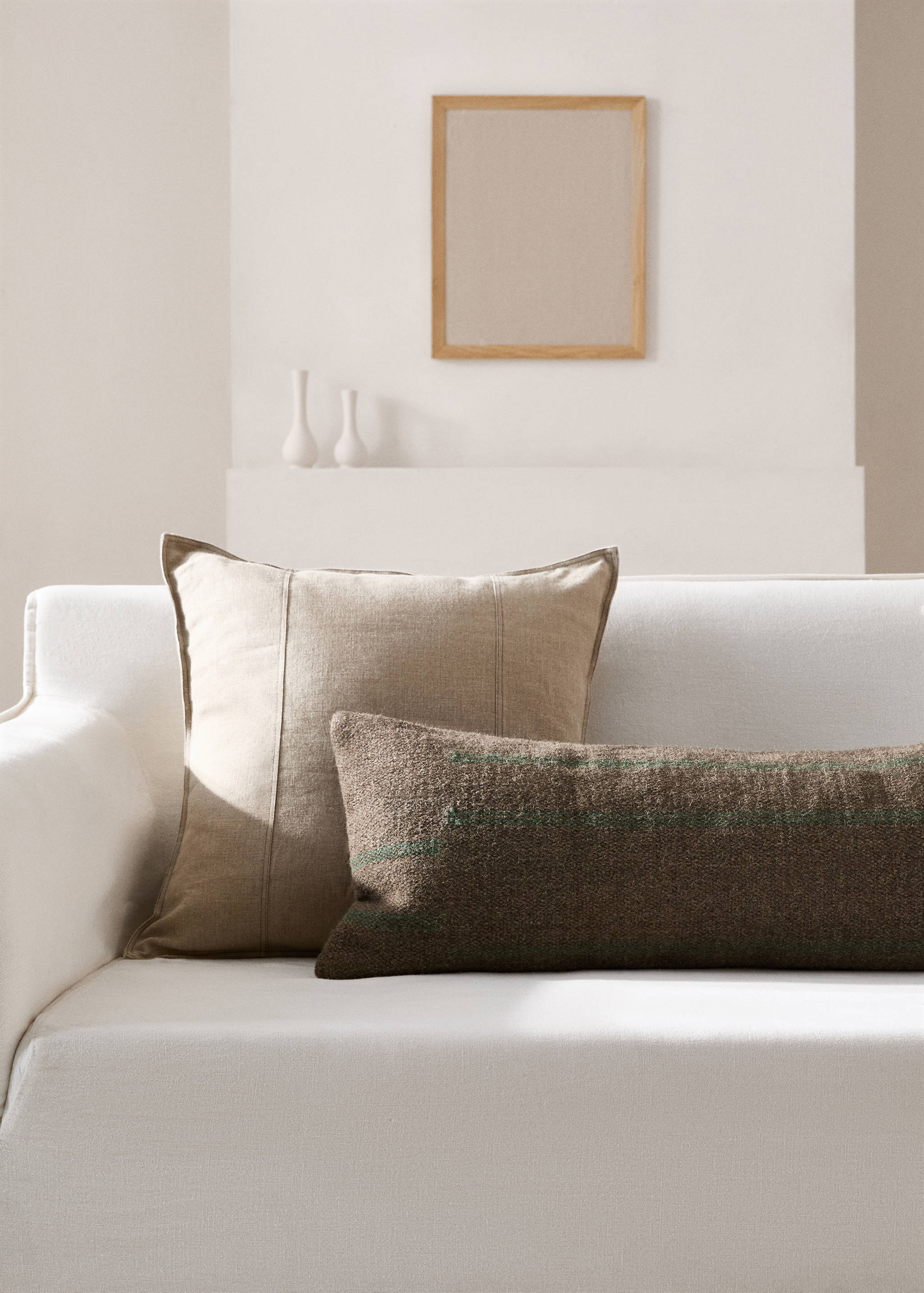 Μαξιλαροθήκη μαλλί και βαμβάκι 35x90εκ - Γενικό πλάνο