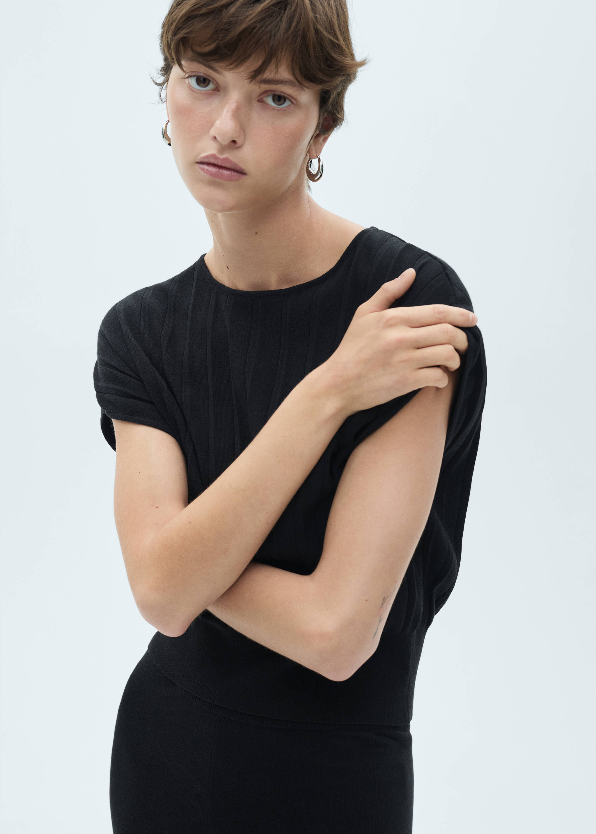 Textured knit top - Medium plane