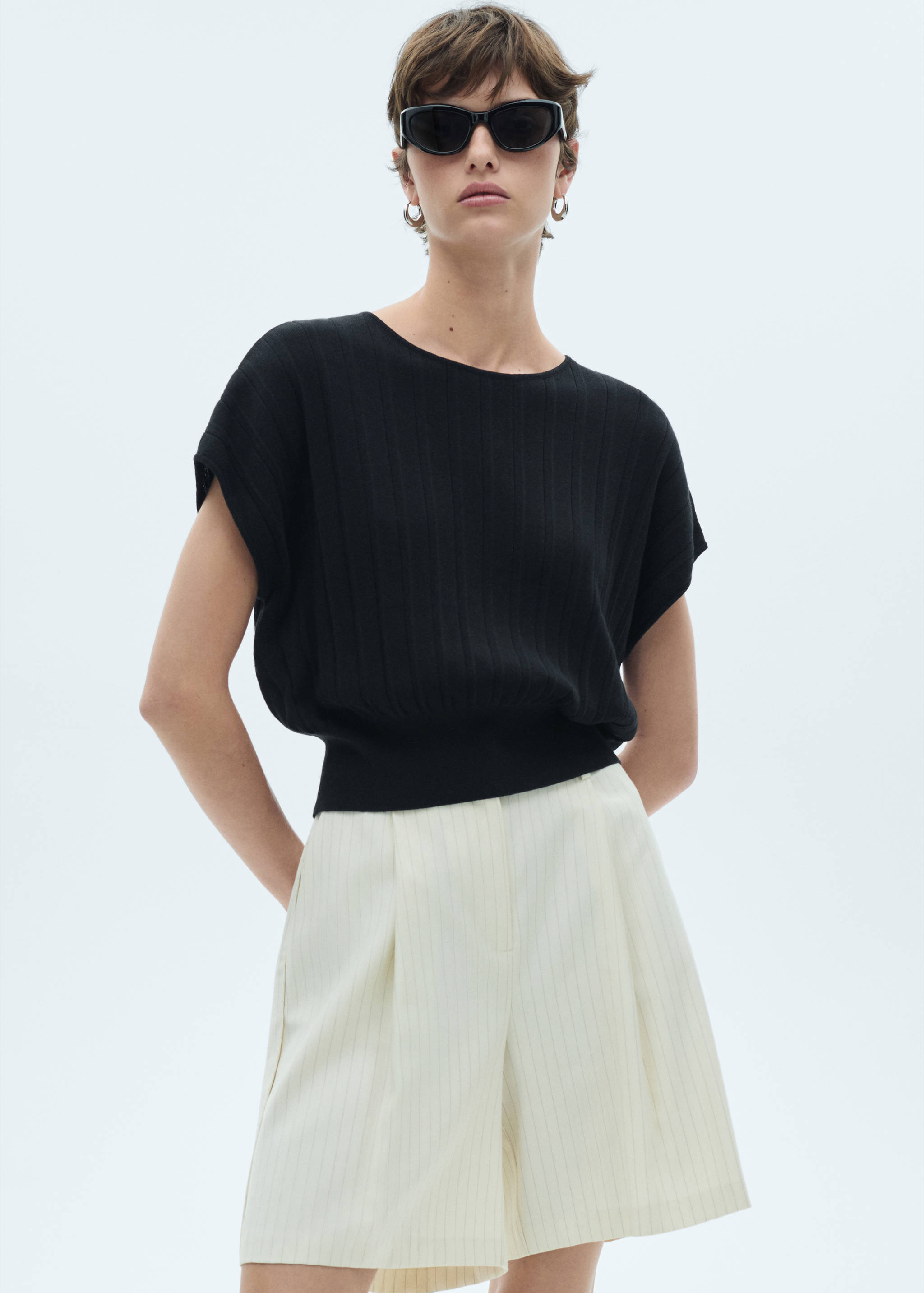 Textured knit top - Details of the article 2